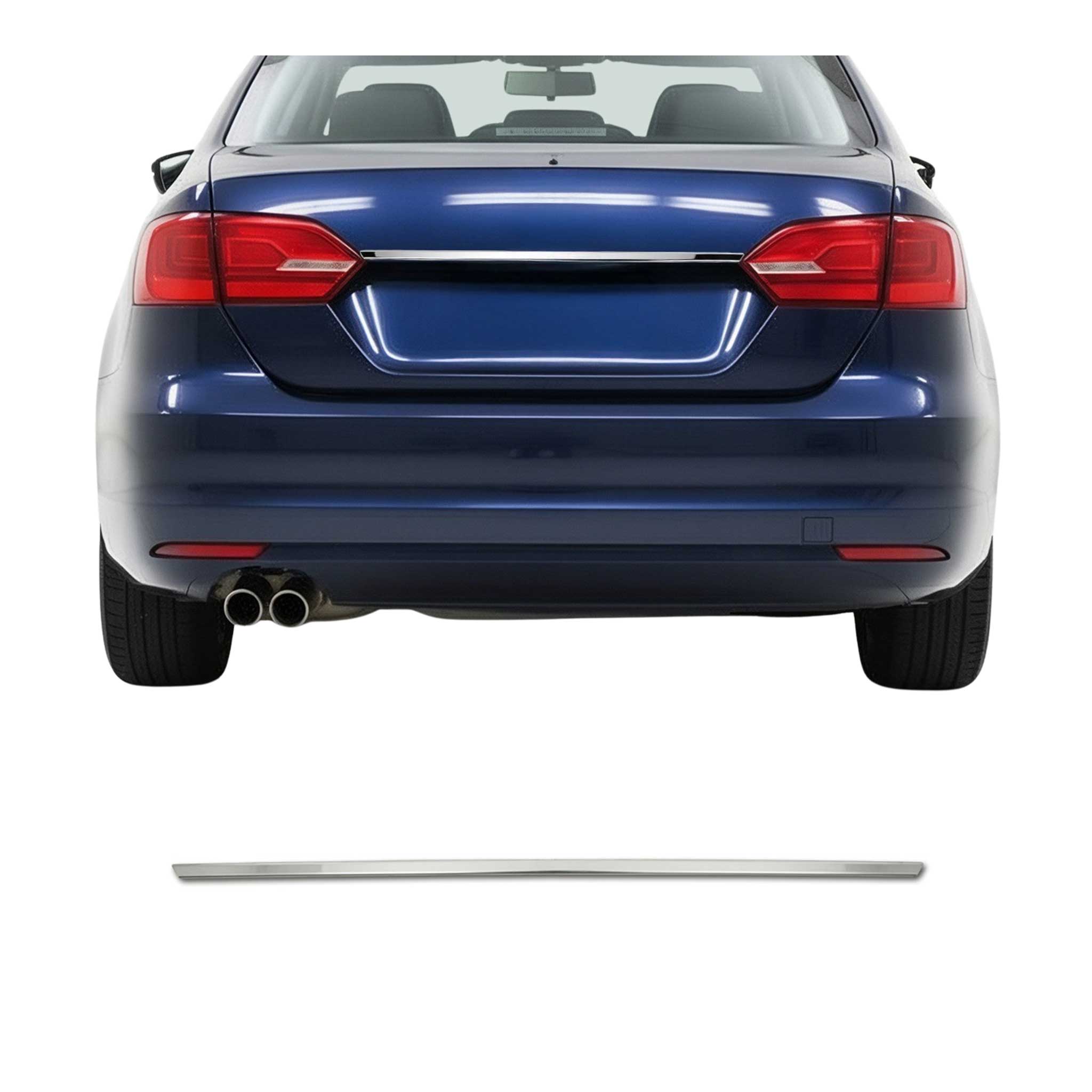 2011-2018 VW Jetta A6 Rear Trunk Tailgate Door Handle Cover Stainless Steel Silver 1Pc