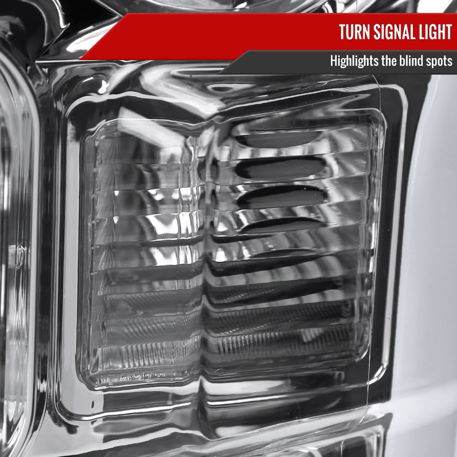 2015-2017 Ford F-150 LED Bar Projector Headlights - RS Chrome/Clear Lens