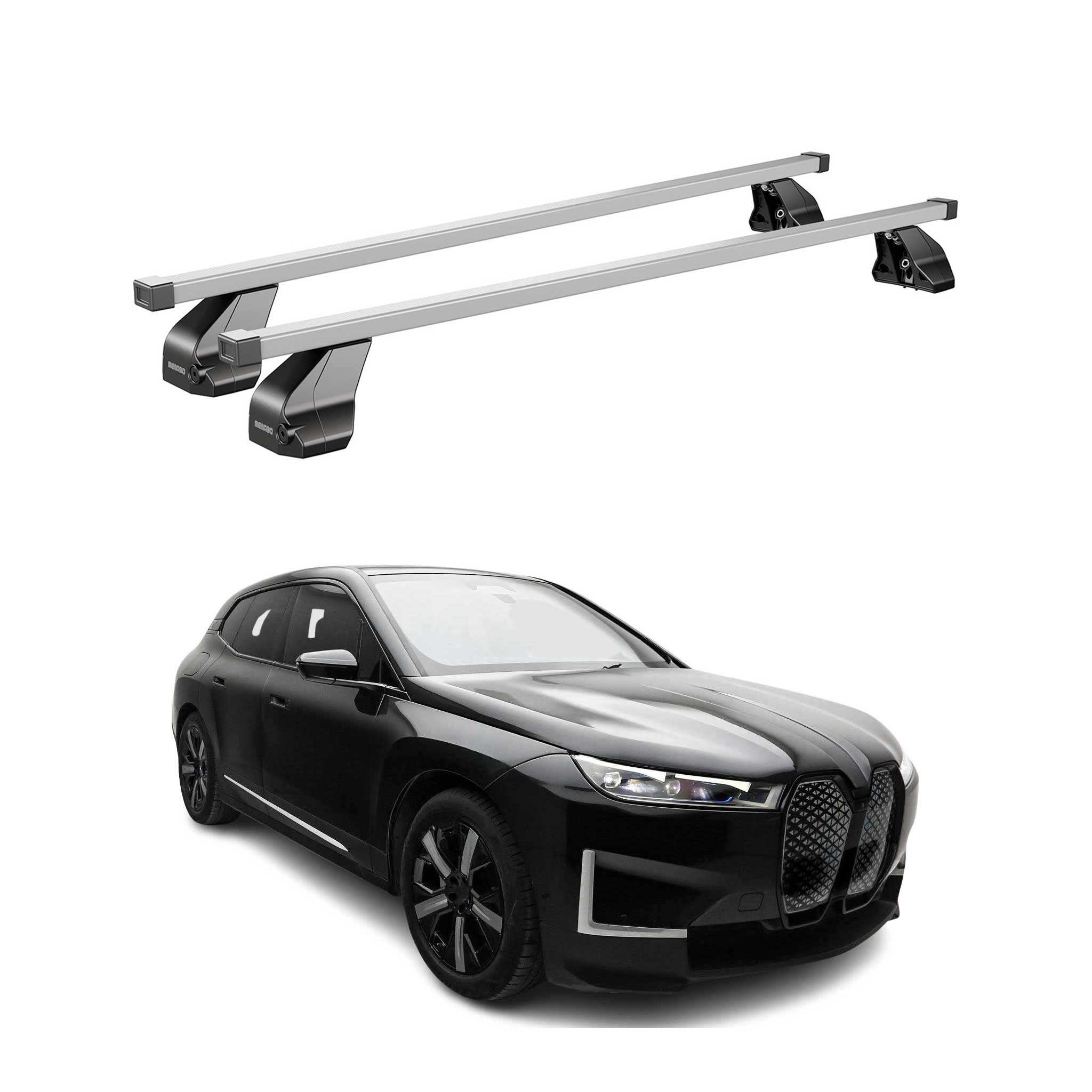 2022-2025 BMW iX Roof Rack Cross Bars Silver