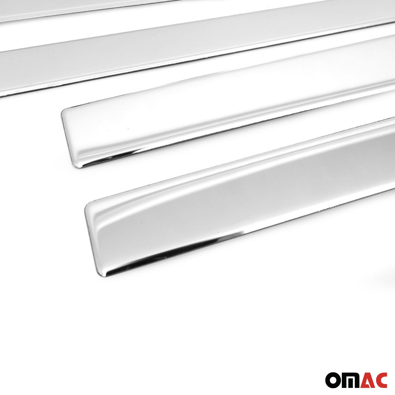 2014-2022 Land Rover Range Rover Sport Side Door Molding Trim Skirt S.Steel Silver Glossy 4 Pcs