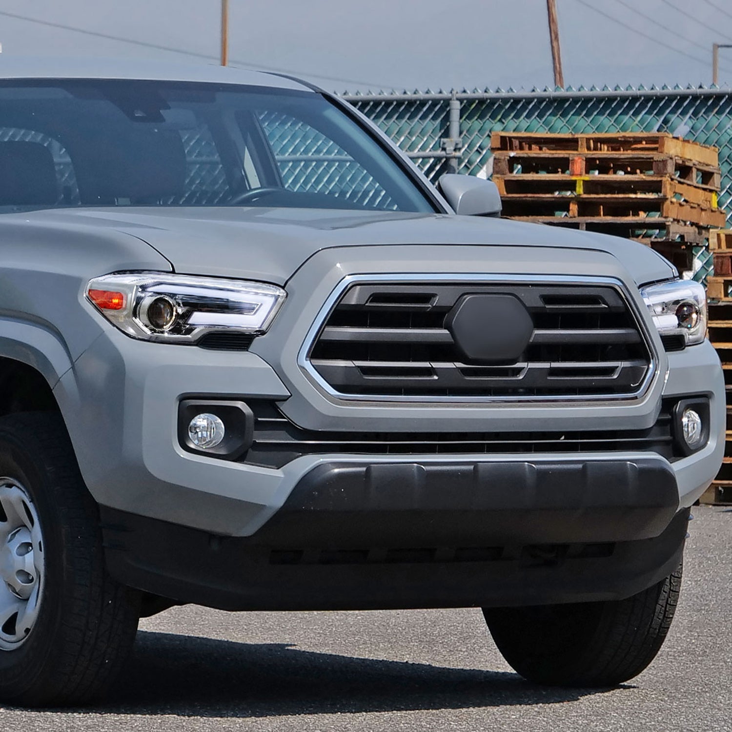 2016-2023 Toyota Tacoma Sequential LED Bar Projector Headlights Chrome