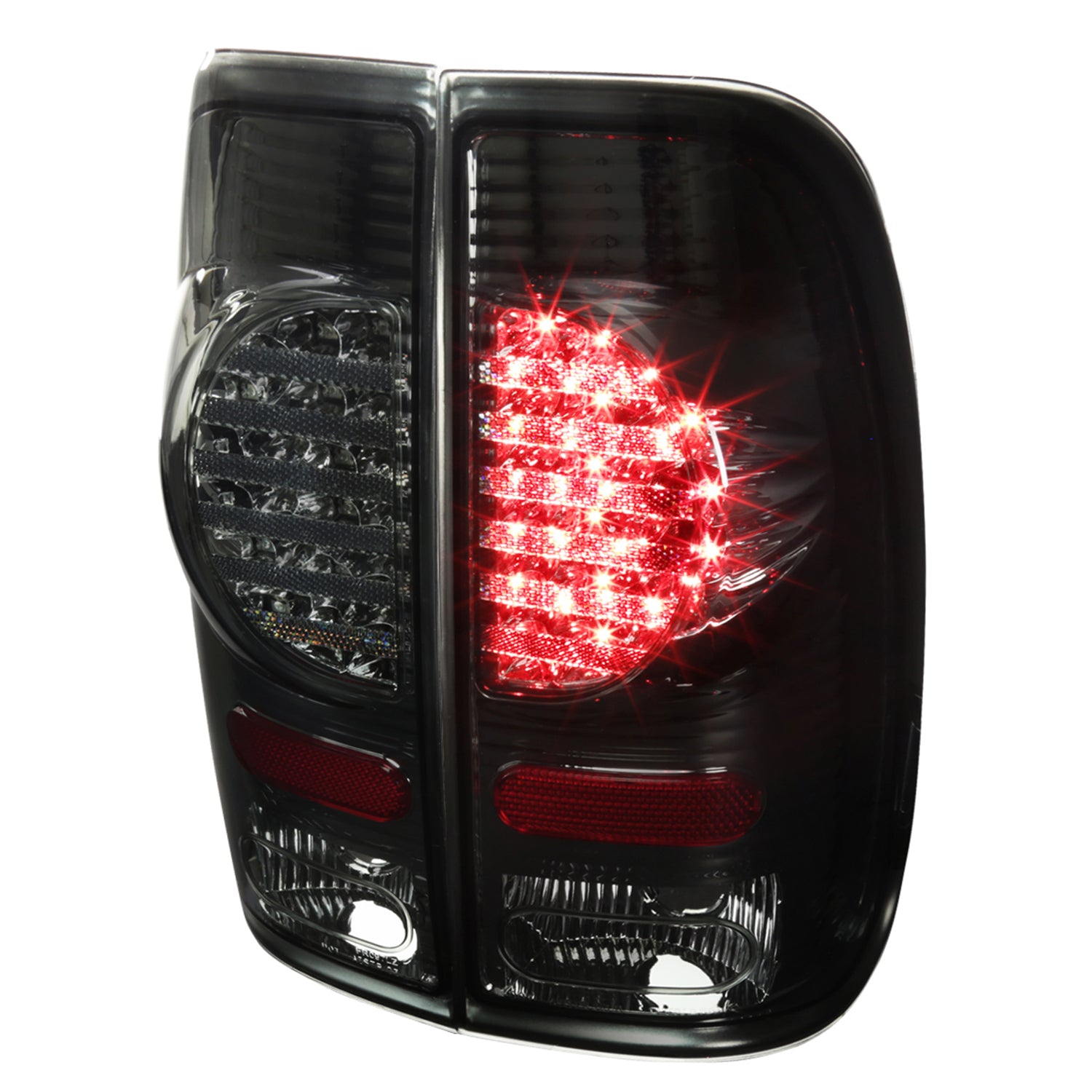 1997-2007 Ford F-150/F-250/350/450/550 V2 LED Tail Lights - RS Chrome/Smoke