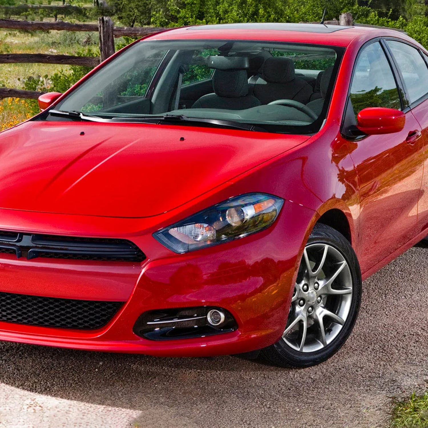 2013-2016 Dodge Dart Factory Headlights Projector High/Low Beam - Driver Side