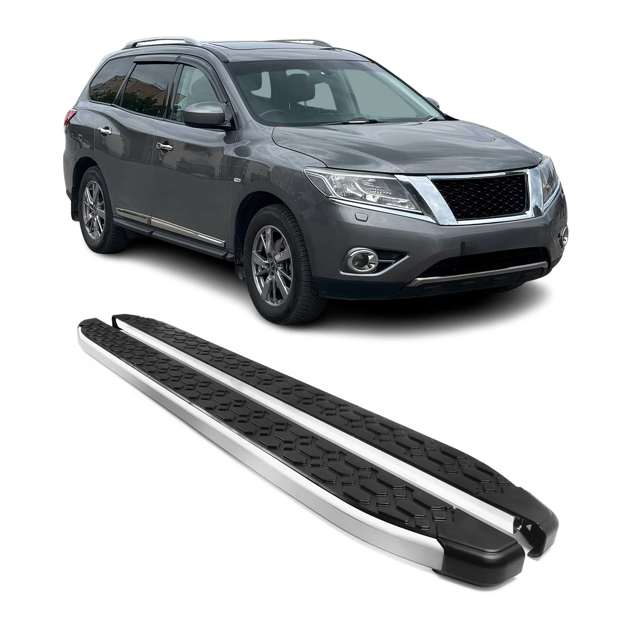 2013-2021 Nissan Pathfinder Nerf Bar Side Step Running Boards Alu 2x