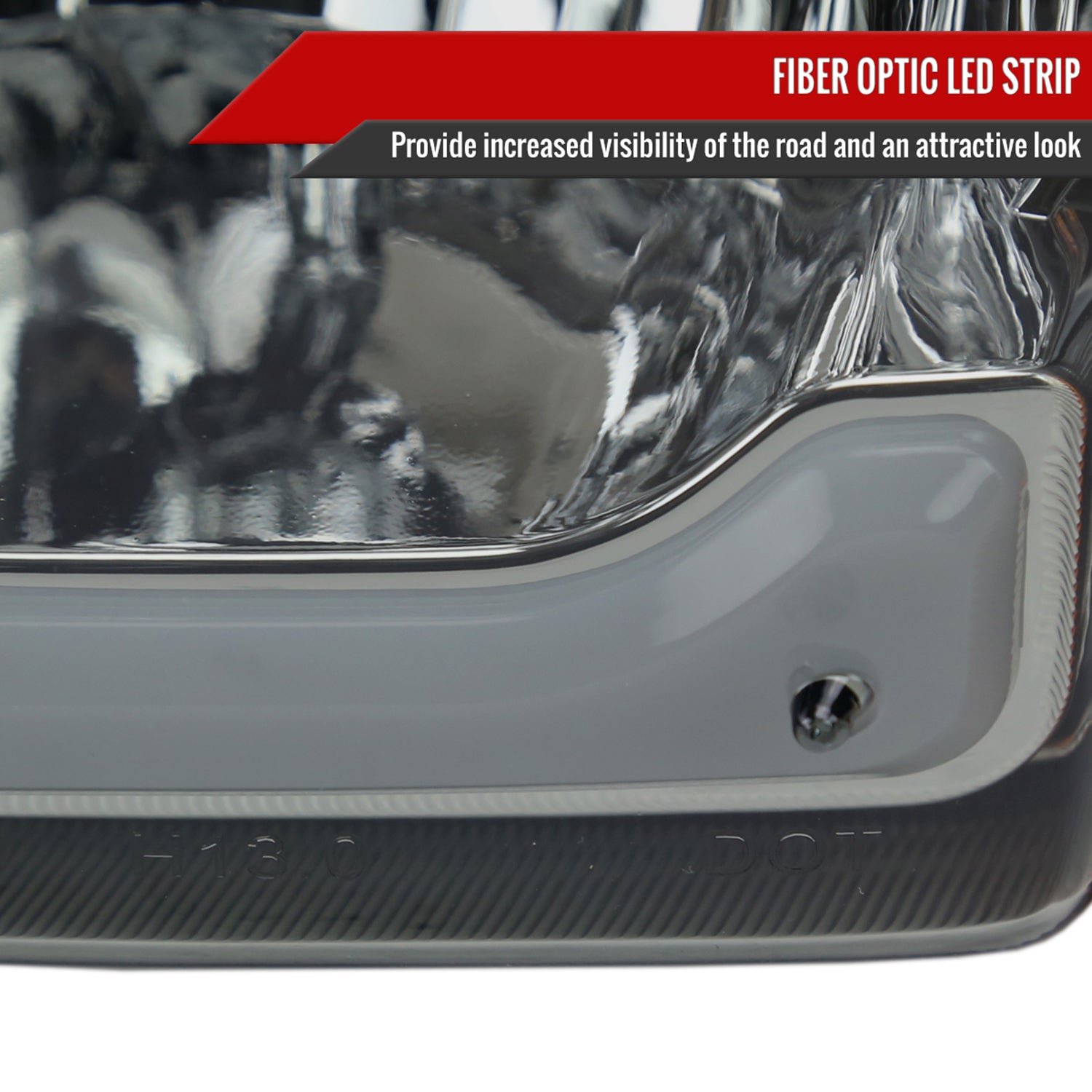 2001-2011 Ford Ranger LED Factory Headlights Amber Corner Lamp Chrome/Smoke