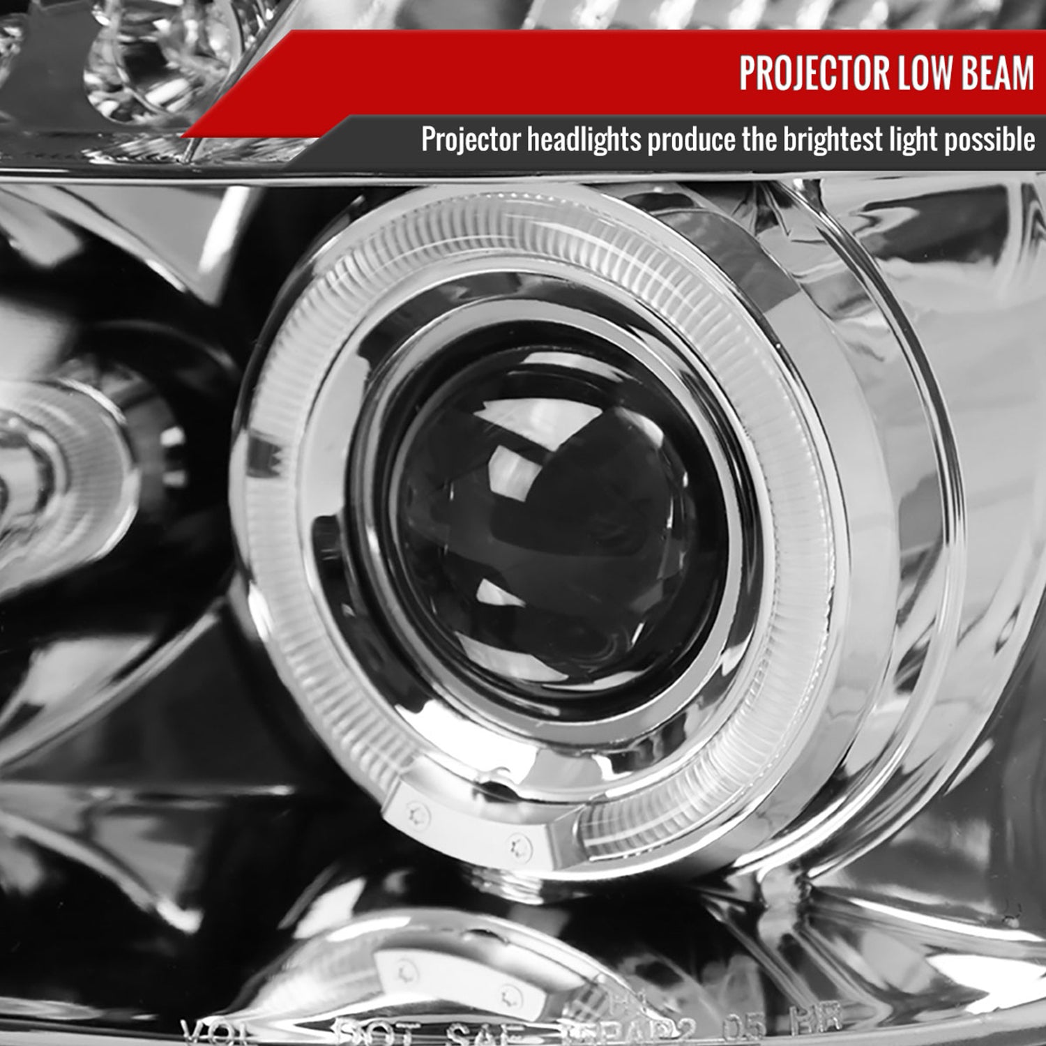 2005-2010 Chevy Cobalt Pontiac /Pursuit Dual Halo Projector Headlights Chrome