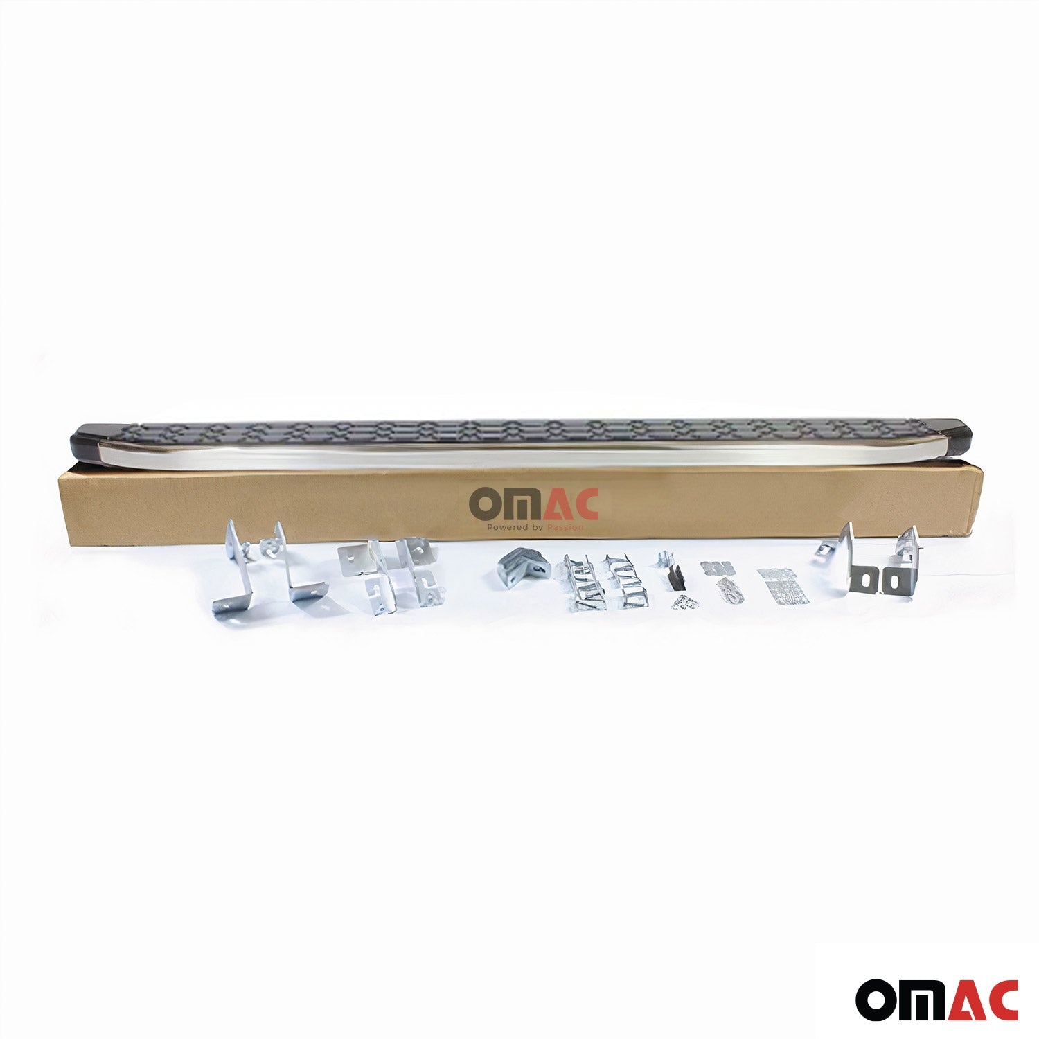 2011-2025 Dodge Durango Running Board Side Steps Nerf Bar Silver Black 2x