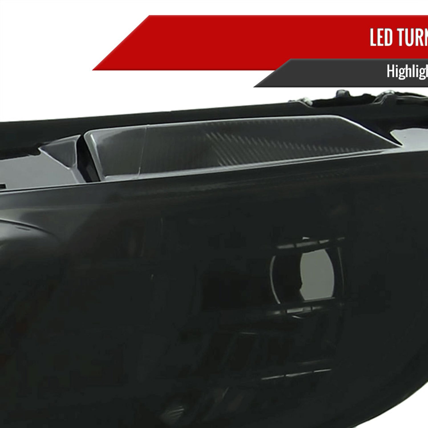 2006-2011 Honda Civic Sedan Projector Headlights R8 LED Light Chrome/Smoke