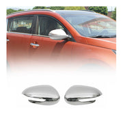 2017-2022 Kia Sportage Side Mirror Cover Caps Stainless Steel Silver 2 Pcs