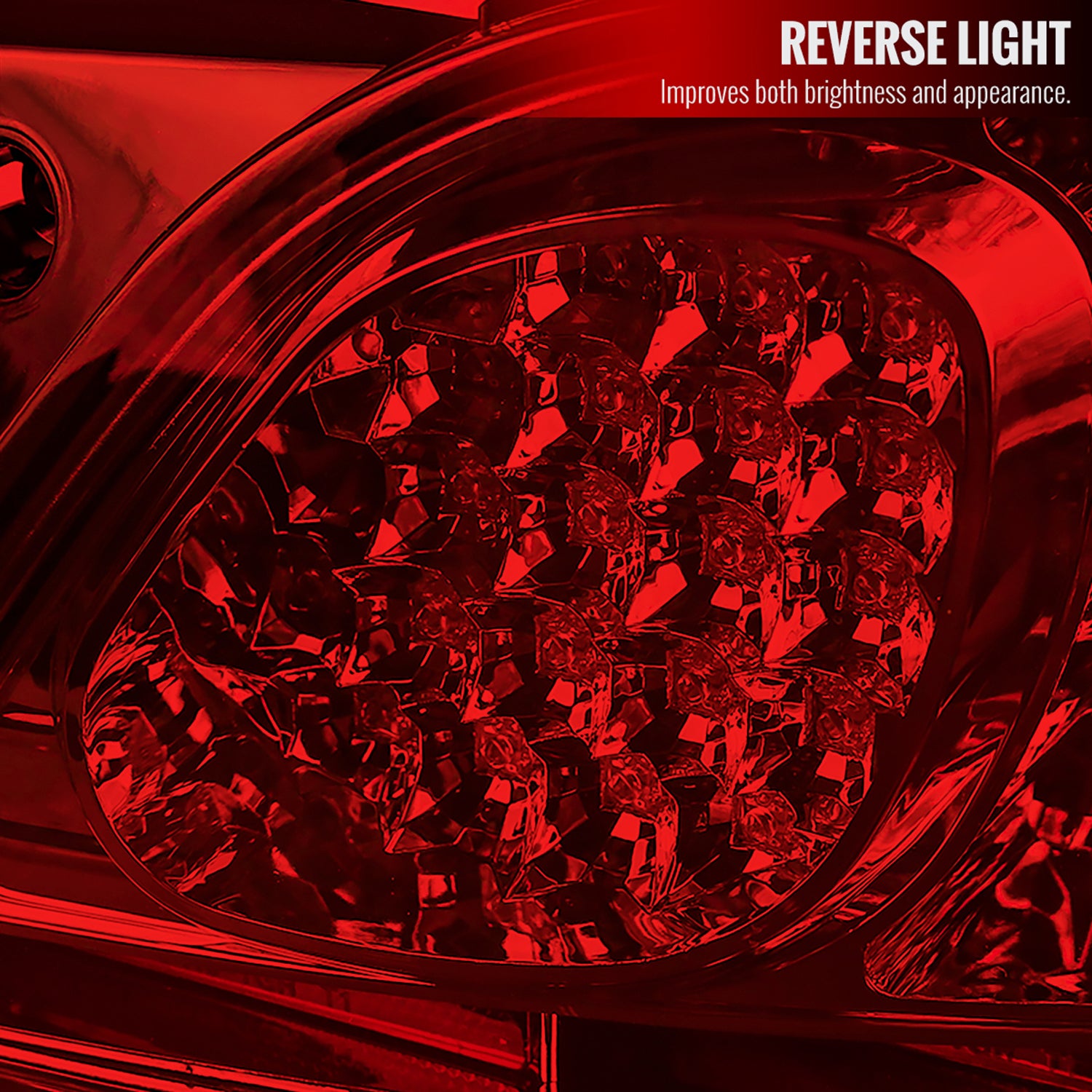 1998-2005 Lexus GS300/GS400/GS430 LED Tail Lights Chrome/Red Clear Lens