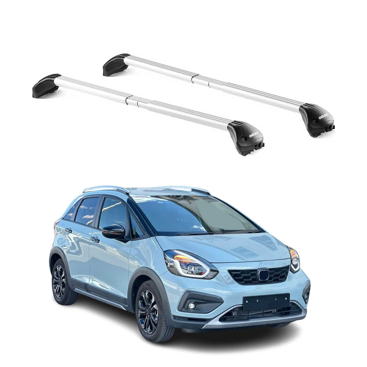 2021-2024 Honda Fit Roof Rack Cross Bars Silver