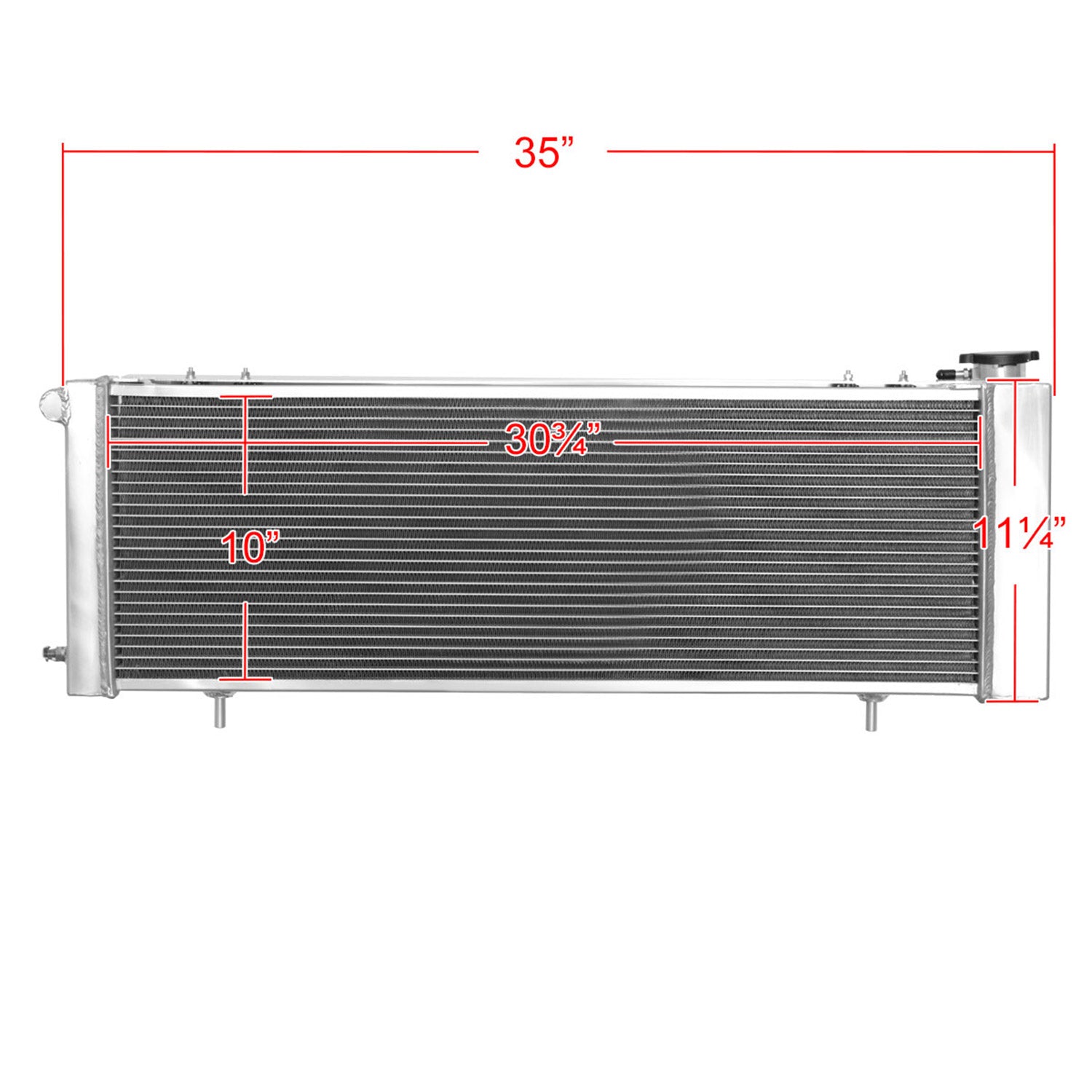 1991-2001 Jeep Cherokee/Comanche 2.5L/4.0L 3 Row Radiator with Fan Shroud