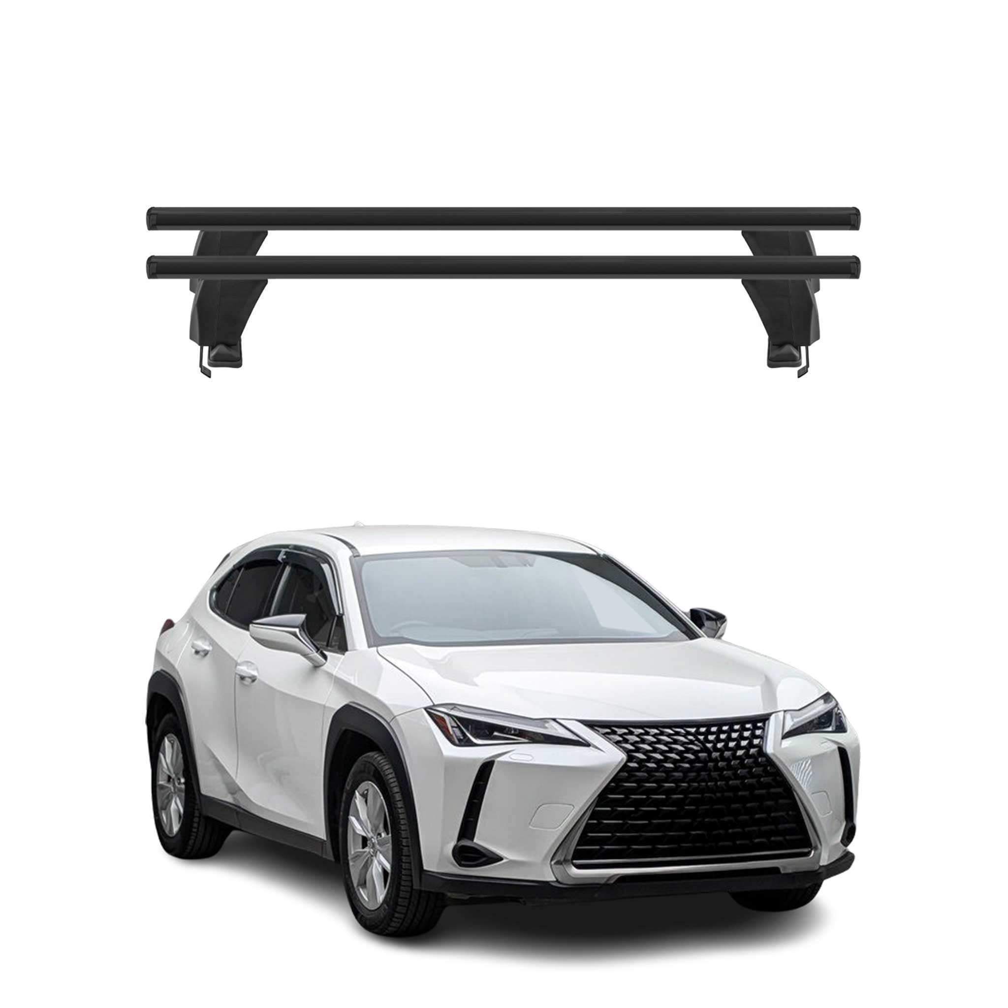 2019-2025 Lexus UX200 UX250h Roof Rack Cross Bars Black
