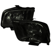 2005-2009 Ford Mustang Factory Style Headlights Chrome Housing/Smoke Lens