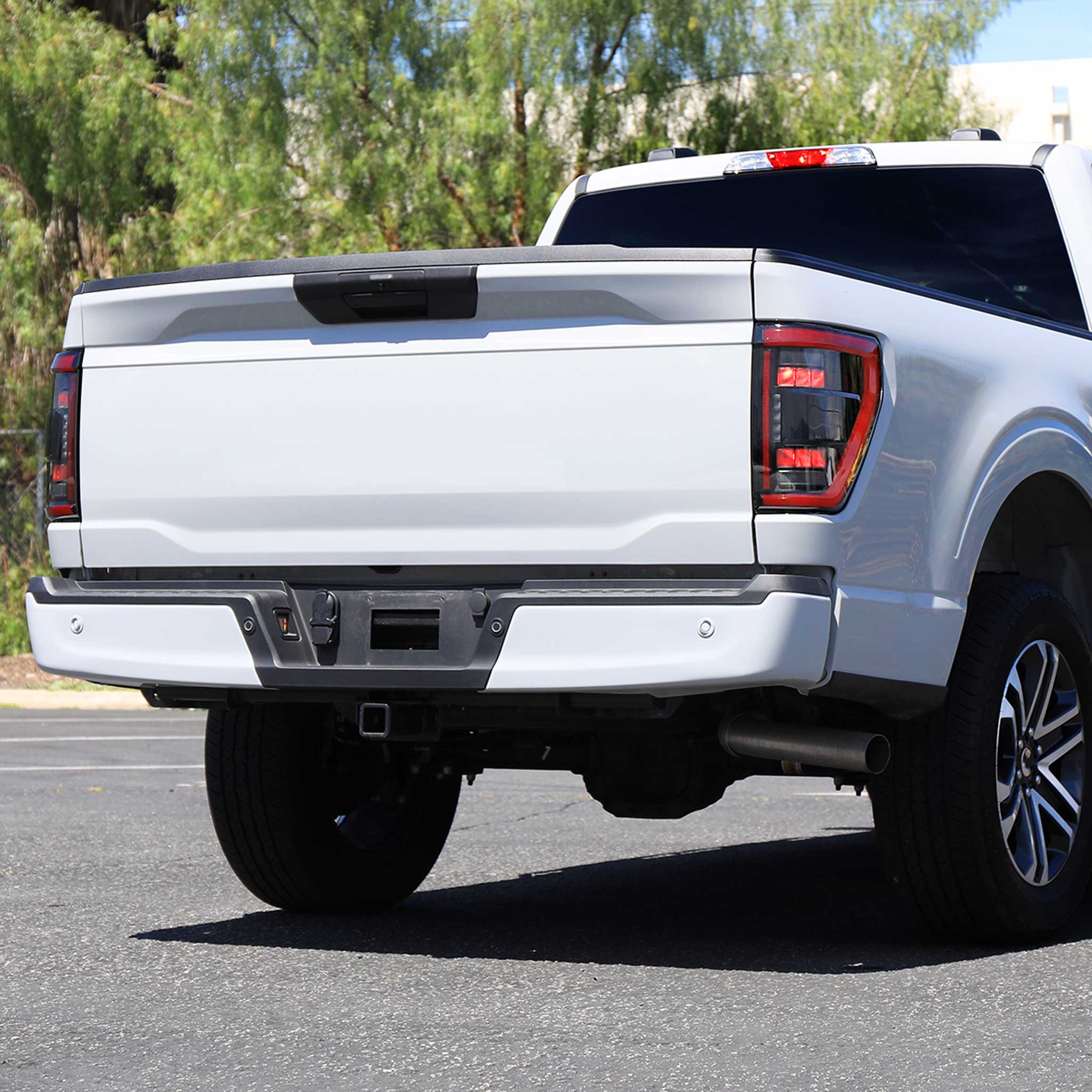 For Ford F-150 2021-2023 Full LED Tail Light Black Housing Clear Lens