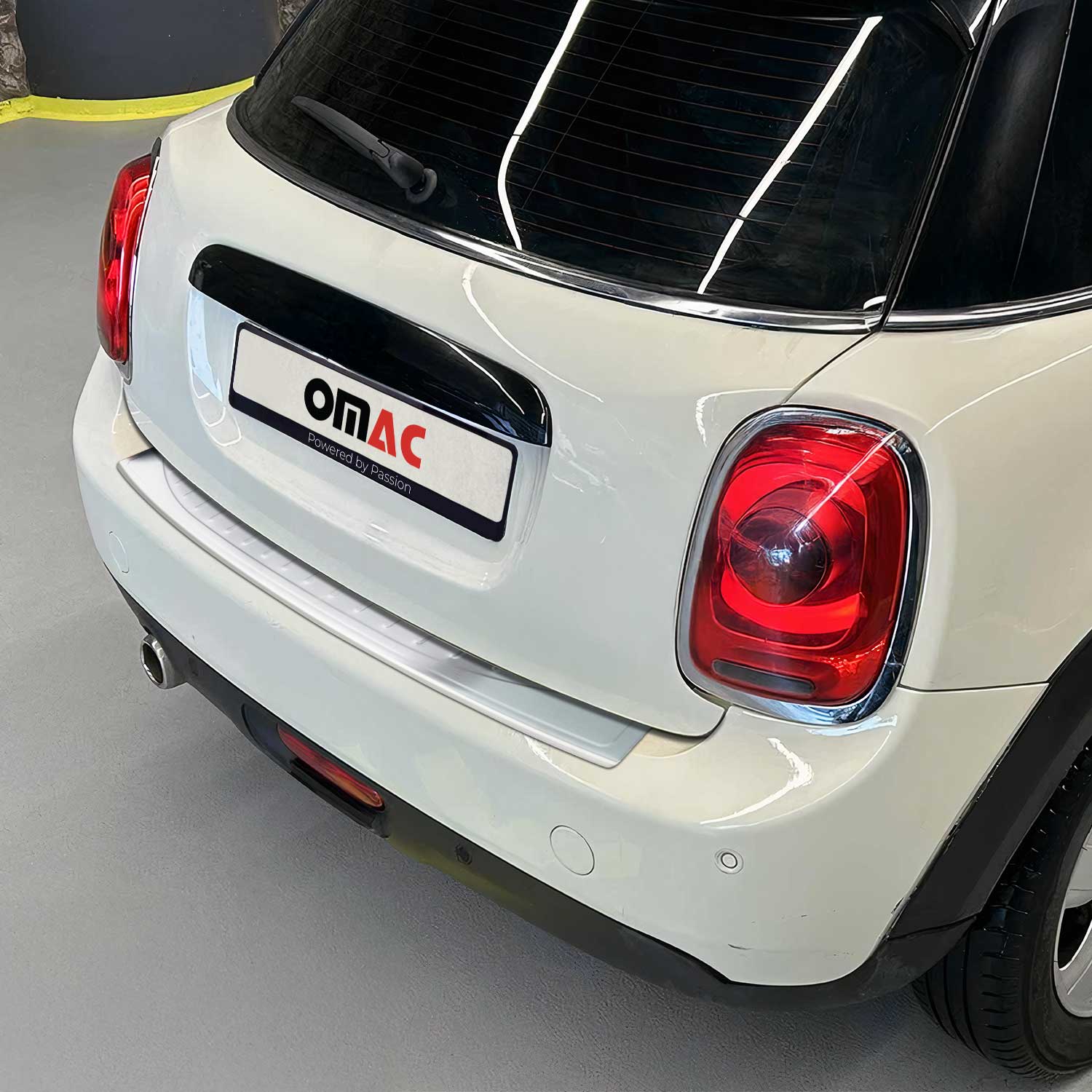2015-2023 Mini Cooper Rear Bumper Guard Stainless Steel Brushed