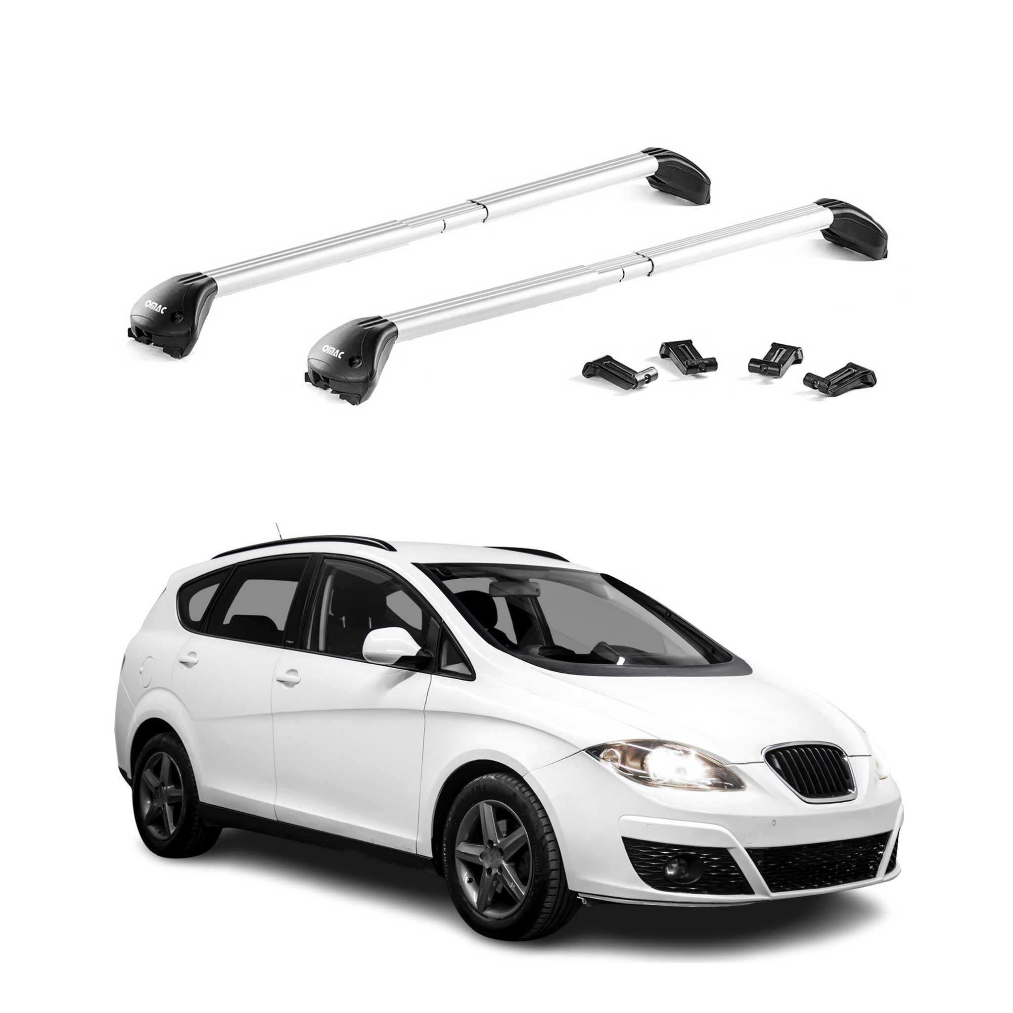 Roof Rack Cross Bars Luggage Carrier for Audi A4 Wagon 2005-2016 Alu Grey 2x