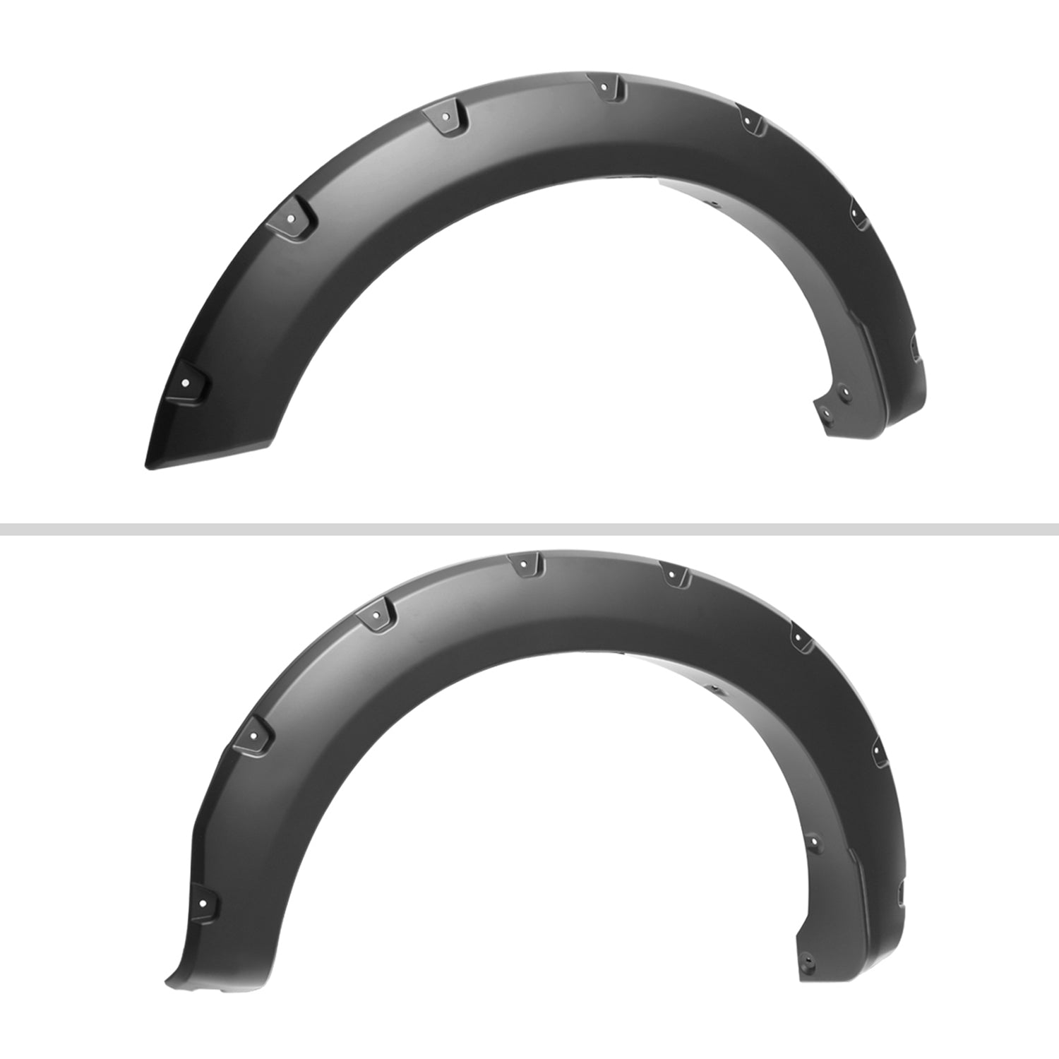 2023-2024 Ford F250 F350 Matte Black Rivet Style Fender Flares Protector