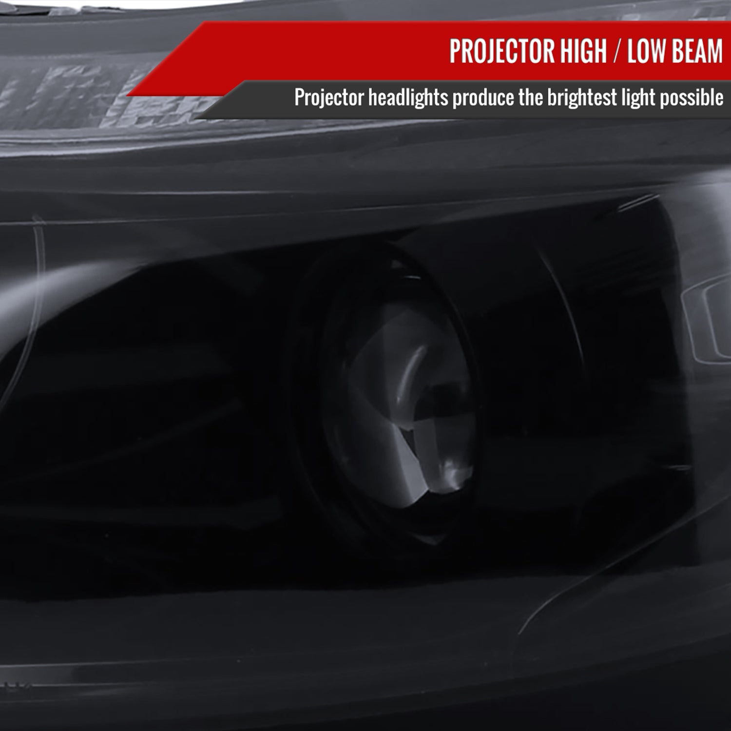 2012-2014 Ford Focus Projector Headlights LED Light &Turn Signal Lights Black