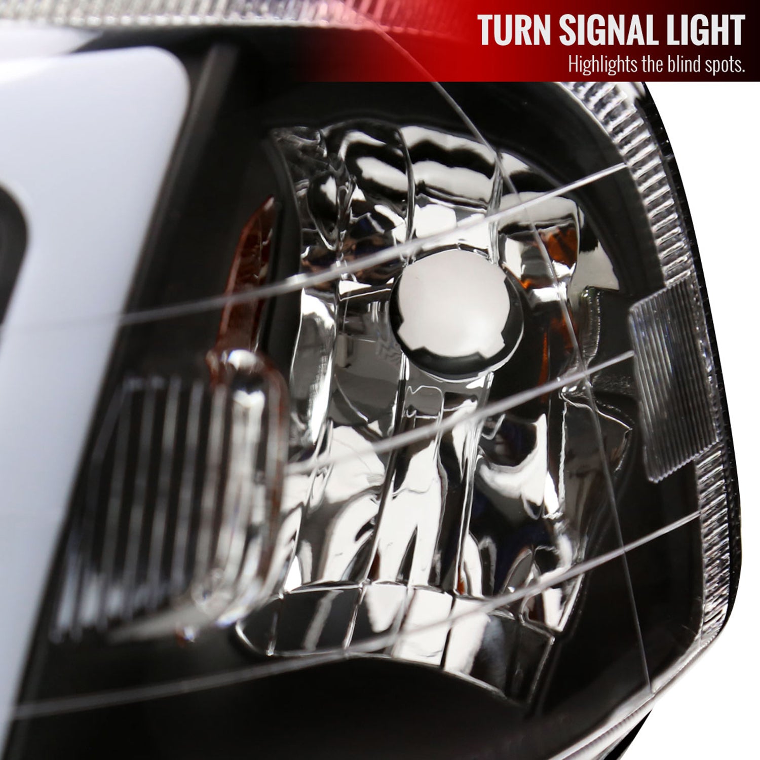 1999-2000 Honda Civic Coupe/Sedan LED Bar Factory Headlights Matt Black/Clear