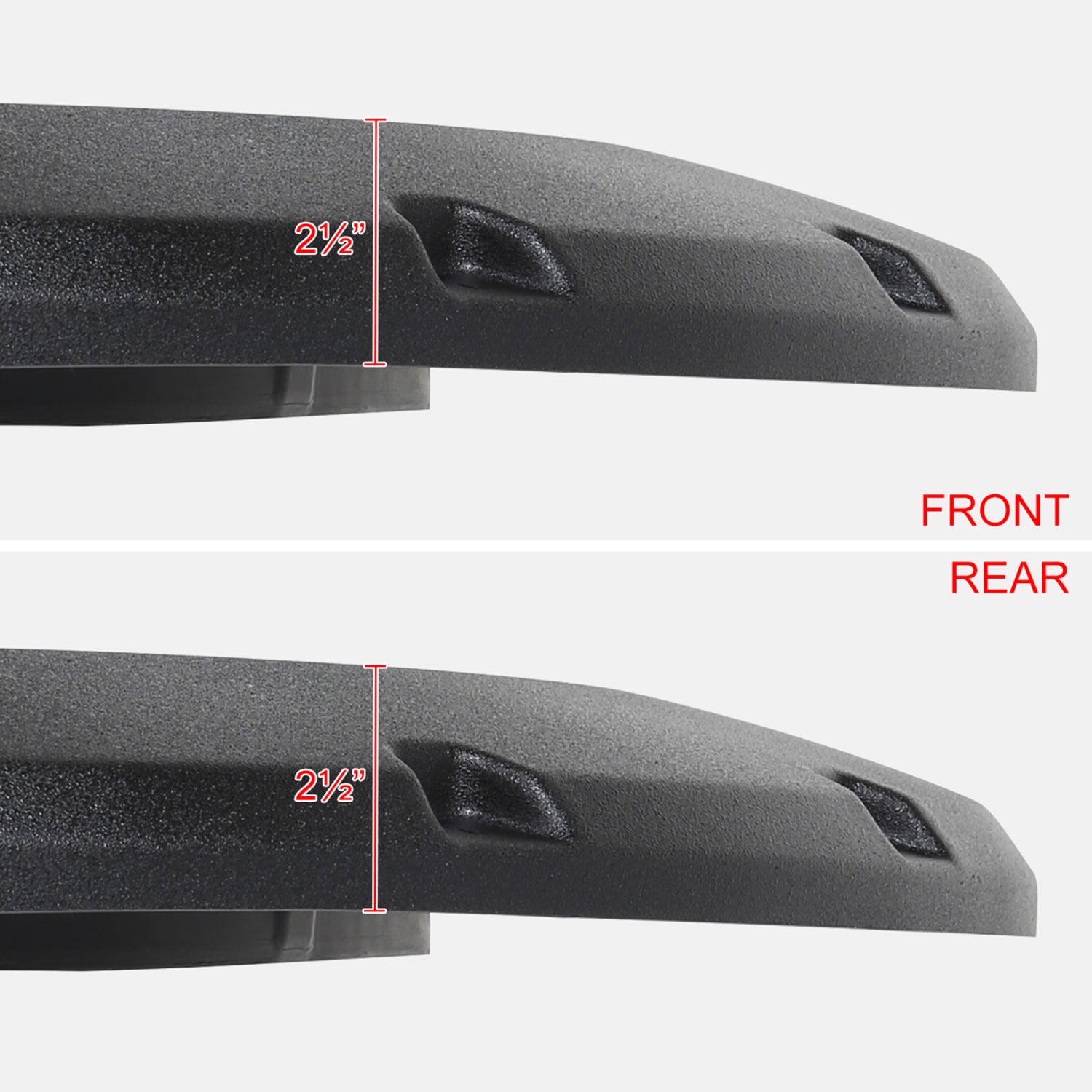 2018-2020 Ford F-150 Styleside Textured Rivet Style Fender Flares