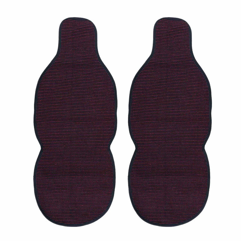 Acura Antiperspirant Front Seat Cover Pads Black Red 2 Pcs