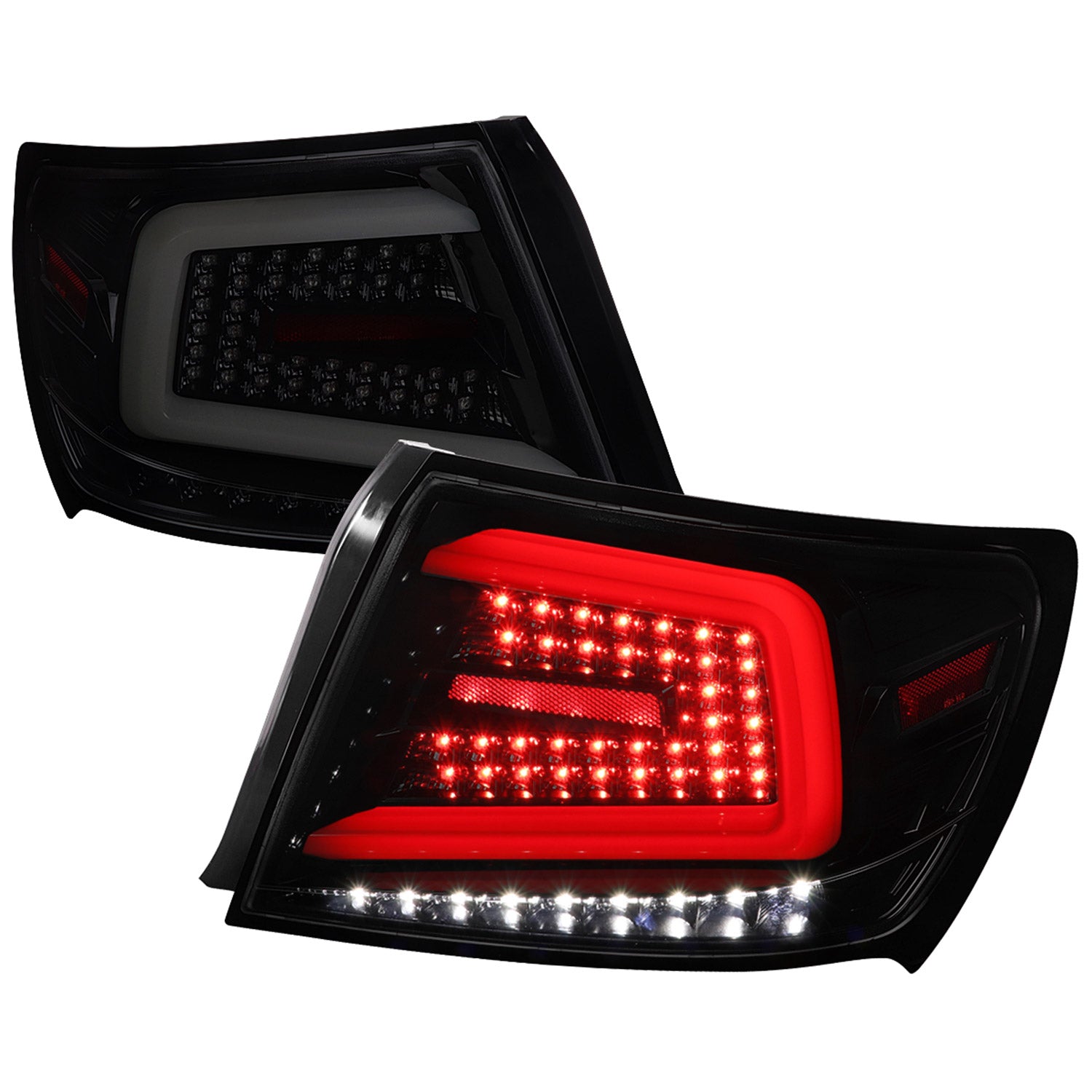 2008-2014 Subraru Impreza WRX/STI LED Turn Signal Tail Lights Glossy Black