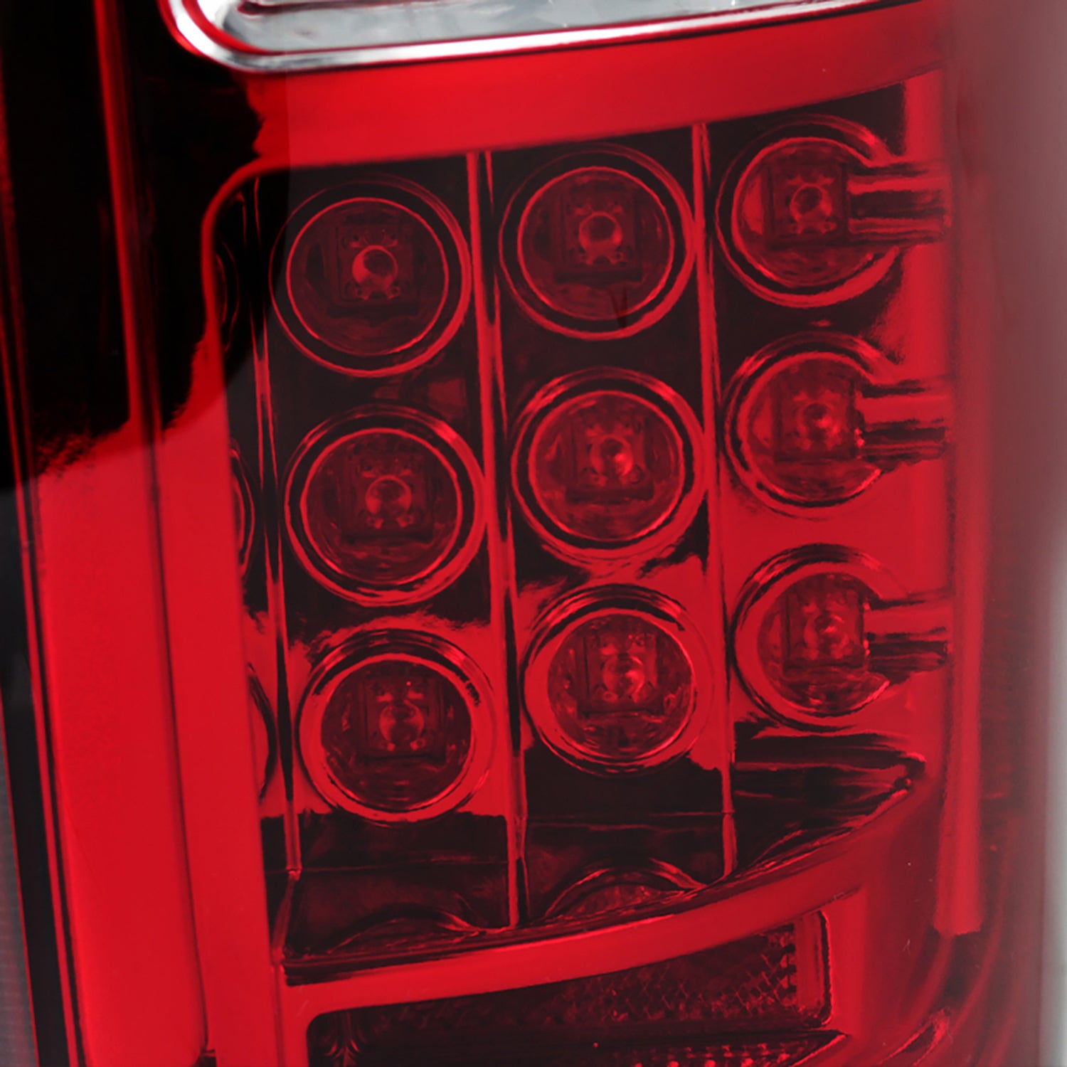 2009-2014 Ford F-150 LED Tail Lights Chrome Housing/Red Lens