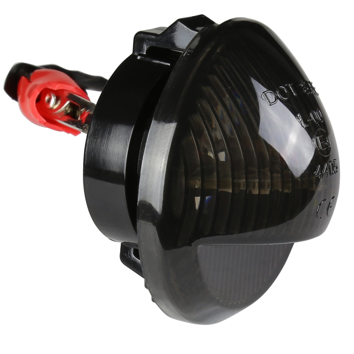 2001-2014 Ford F-150 Rear LED License Plate Lights Glossy Black/Smoke Lens