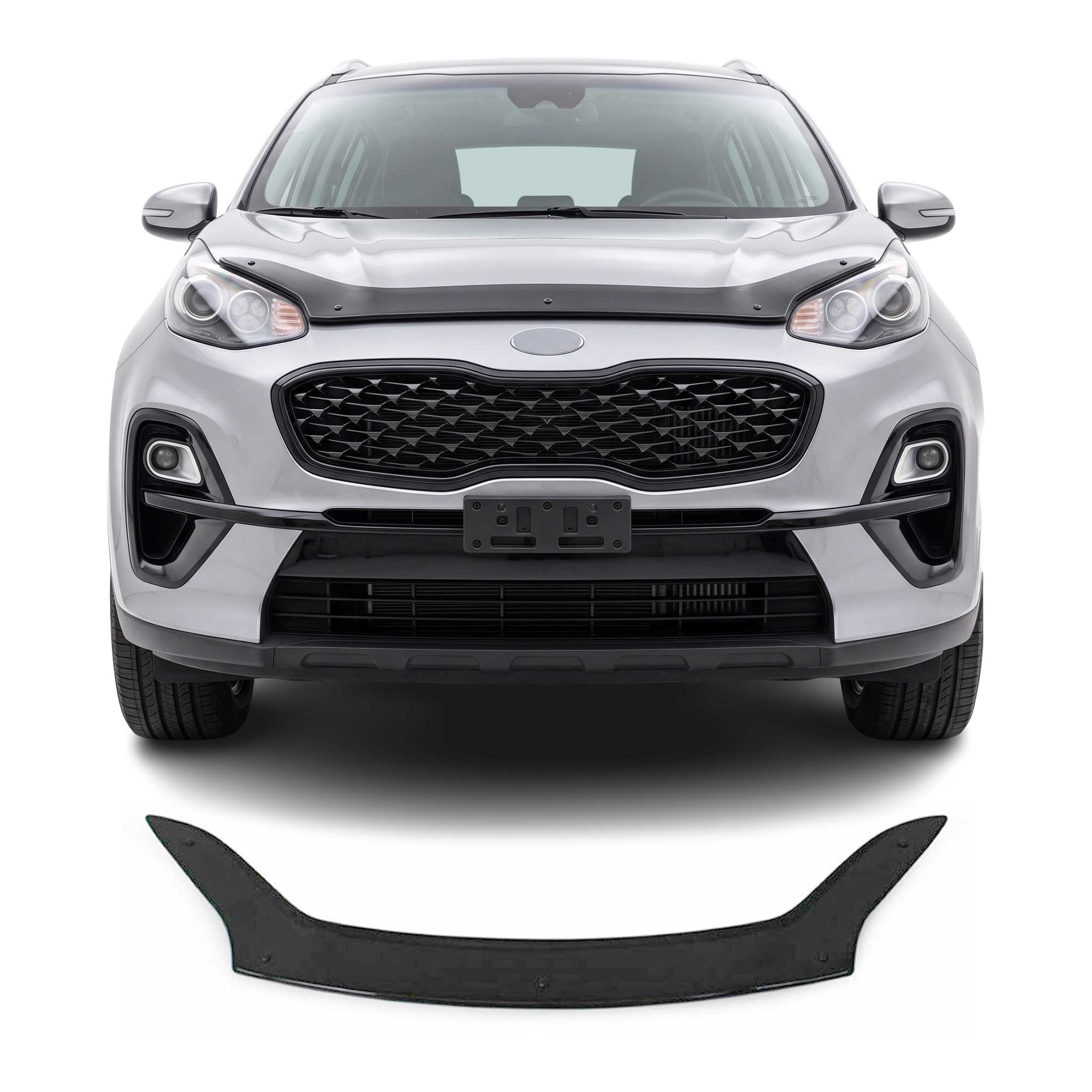 2017-2022 Kia Sportage Front Bug Shield Hood Deflector 1 Pc Smoke