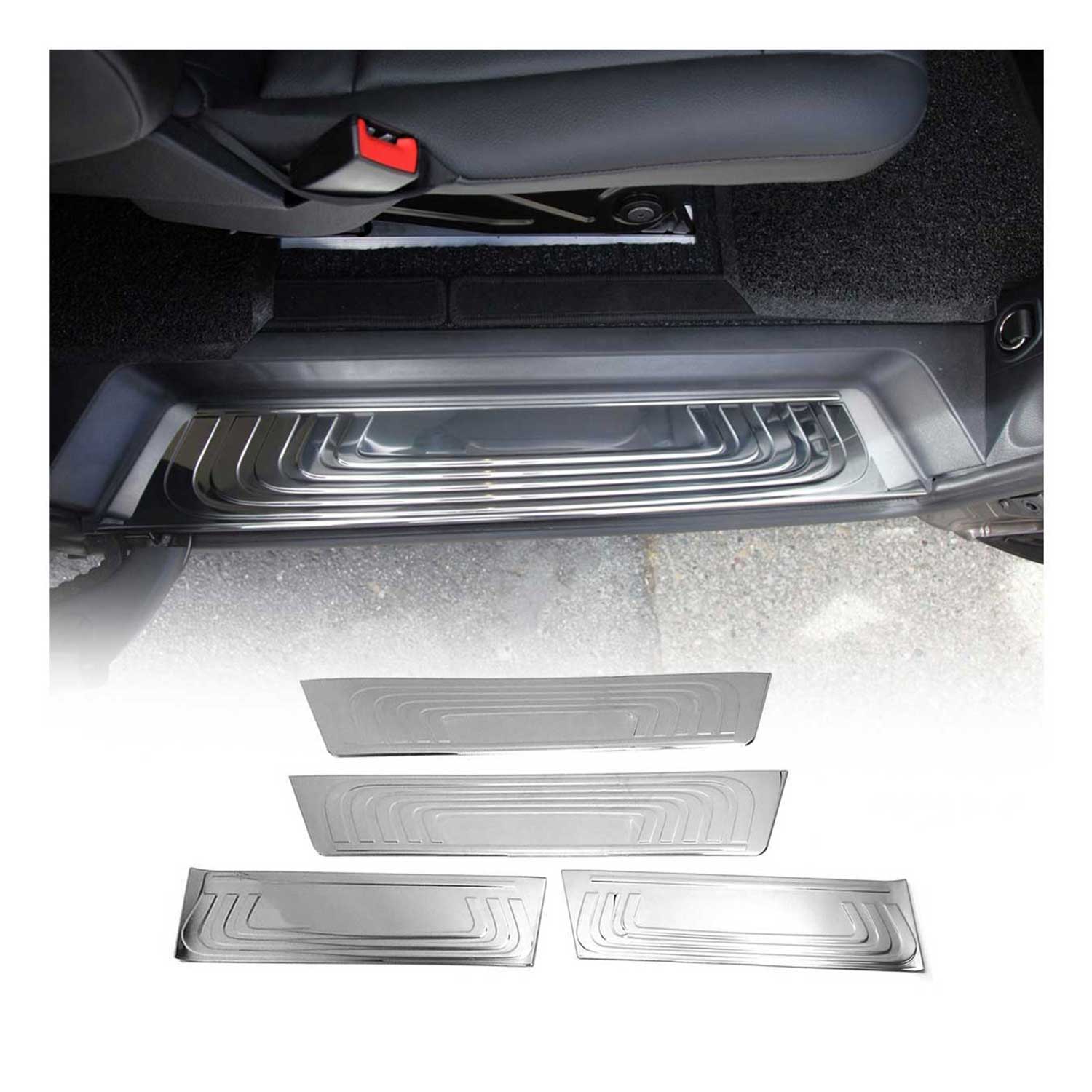 2016-2024 Mercedes Metris Door Sill Scuff Plate Scratch Protector Stainless Steel 4x