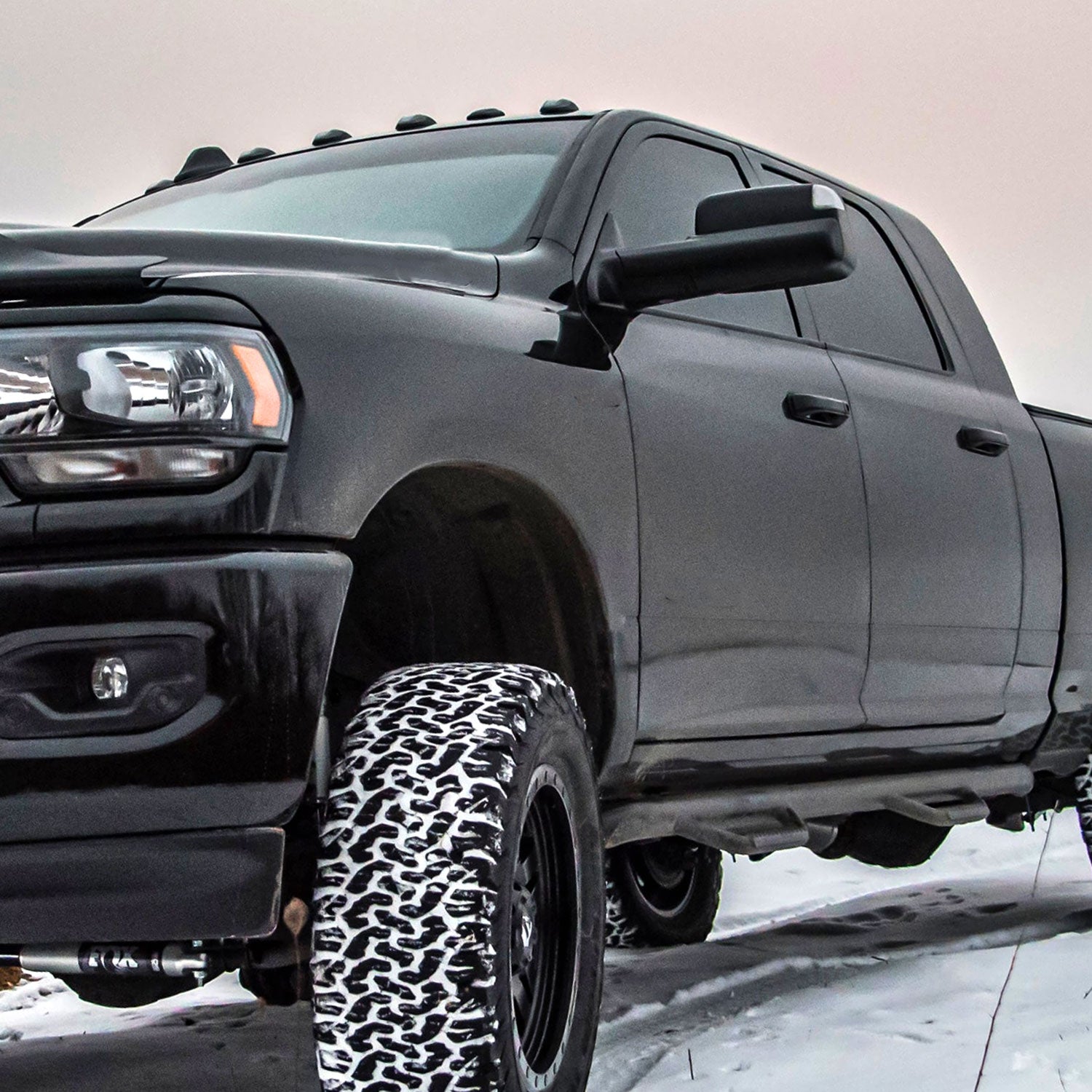 2019-2022 Ram 2500 3500 Black Auto-Fold Side Mirror & Turn Signal Driver Side