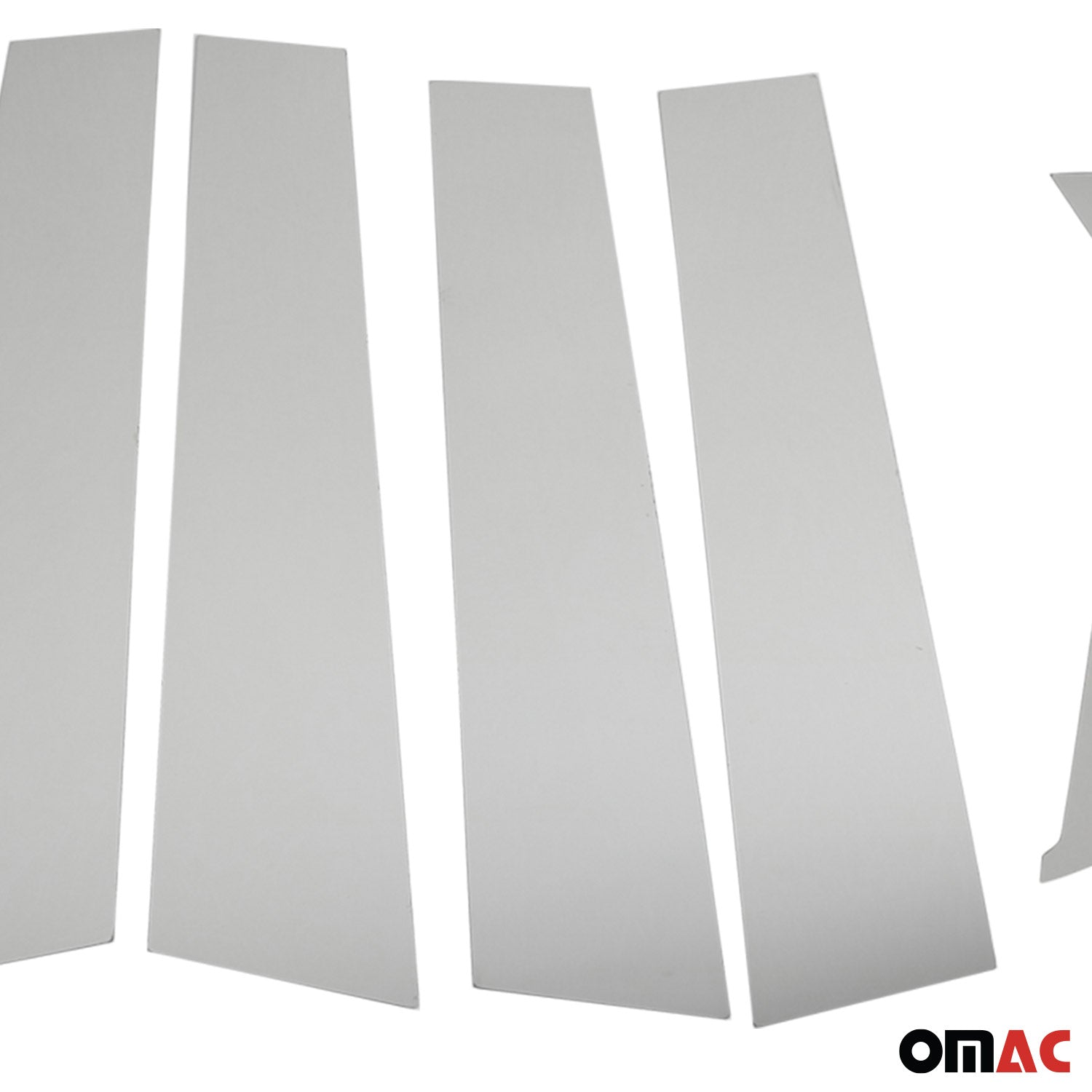 2011-2017 Nissan Juke Window B Pillar Posts Door Trim Cover Stainless Steel Silver 6x