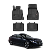 2018-2019 BMW 6 Series G32 Gran Turismo Premium Floor Mats Liners Full Set All Weather Heavy Duty Black