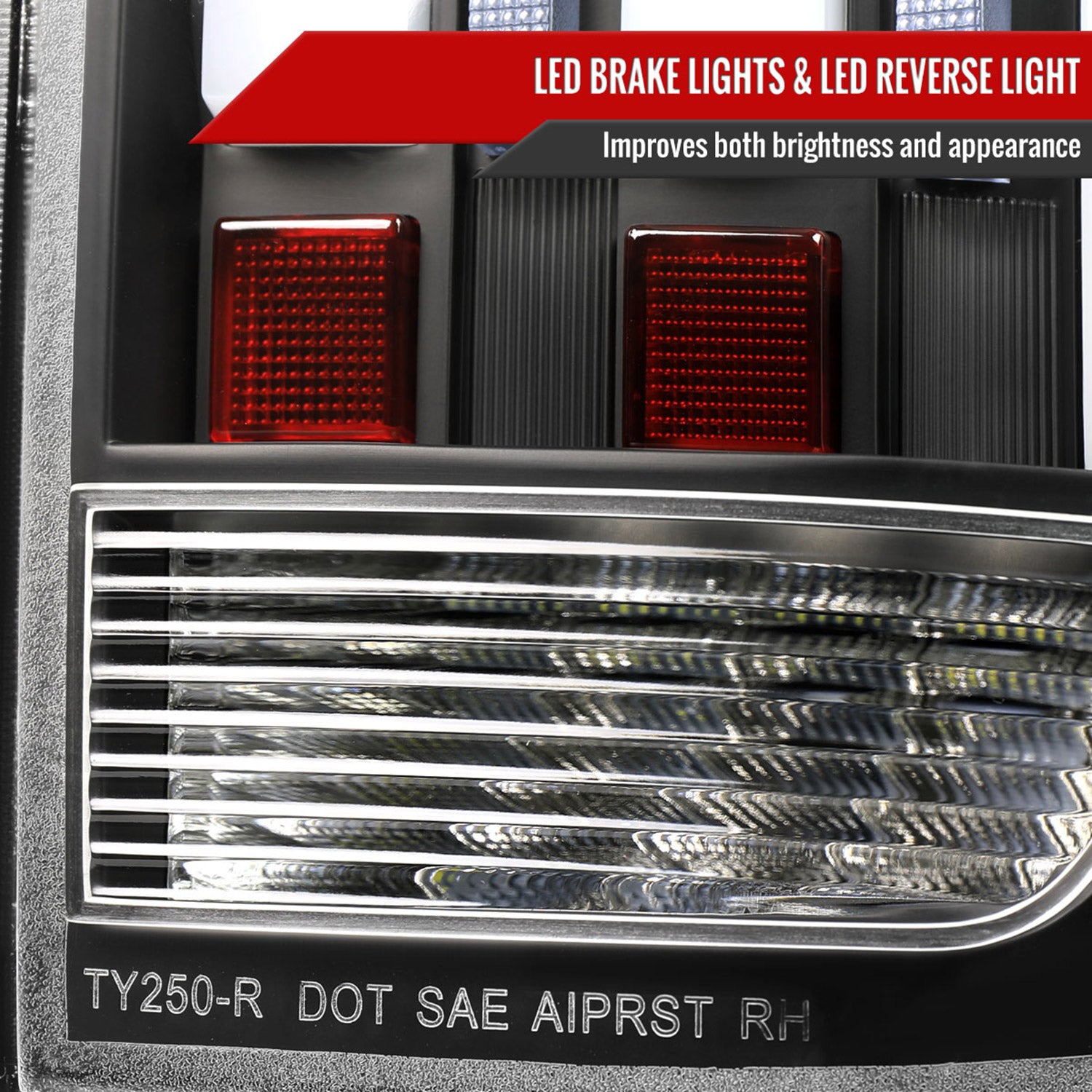 2014-2021 Toyota Tundra Facelift Full LED Tail Lights Turn Signal Matt Black