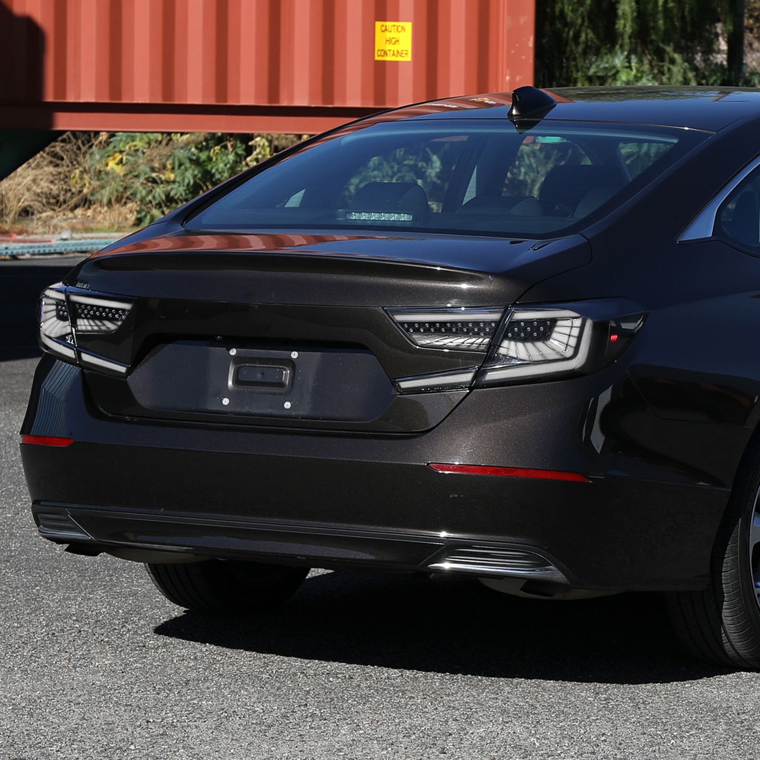 2018-2022 Honda Accord Sedan SQ2 LED Signal Tail Lights Matt Black/Clear