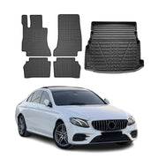 2017-2023 Mercedes E Class W213 Sedan Floor Mats & Cargo Liner Full Set All Weather