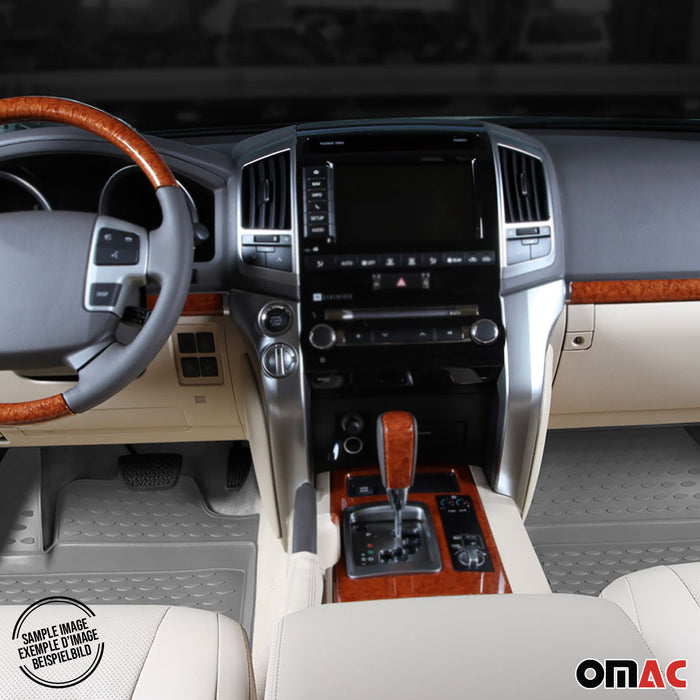 OMAC Floor Mats Liner for Toyota Sienna 7 Seats 2013-2020 Gray 4 Pcs