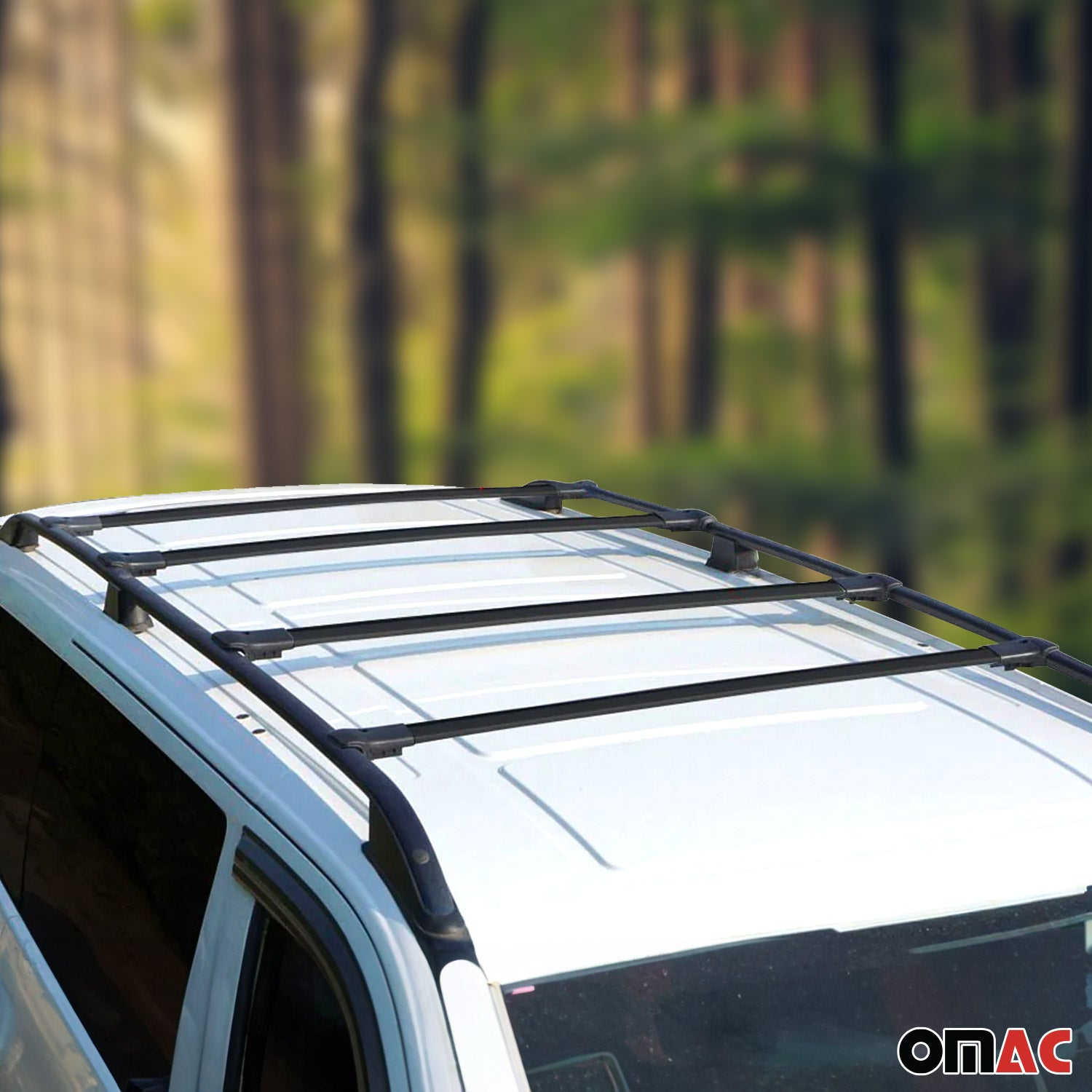 2016-2024 Mercedes Metris Roof Rack Cross Bars Black