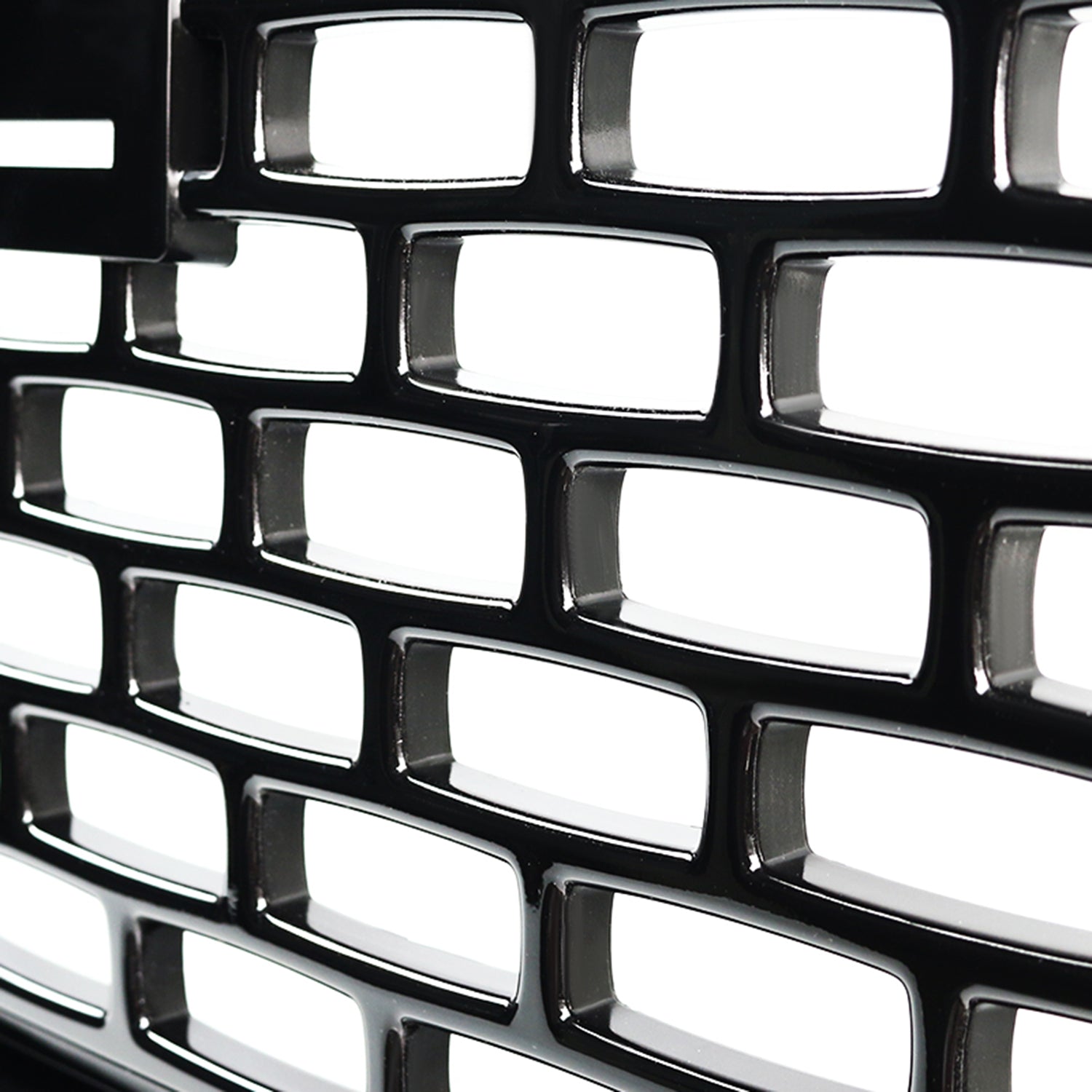 2014-2015 GMC Sierra 1500 Glossy Black ABS Denali Style Mesh Grille