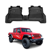 2020-2025 Jeep Gladiator Premium Floor Mats Liners Second Row Rear