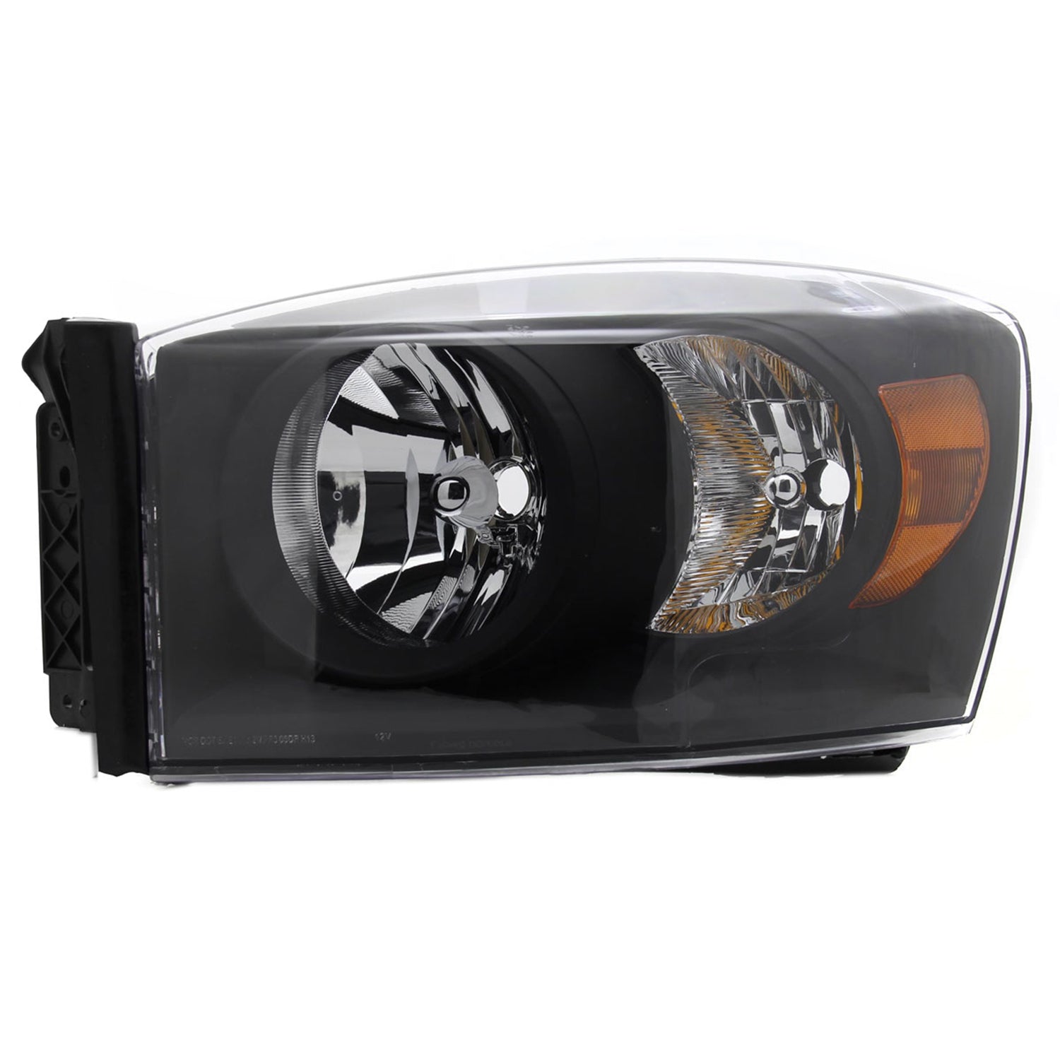 2006-2008 Dodge RAM 1500/ 06-2009 RAM 2500 3500 Factory Crystal Headlights Black