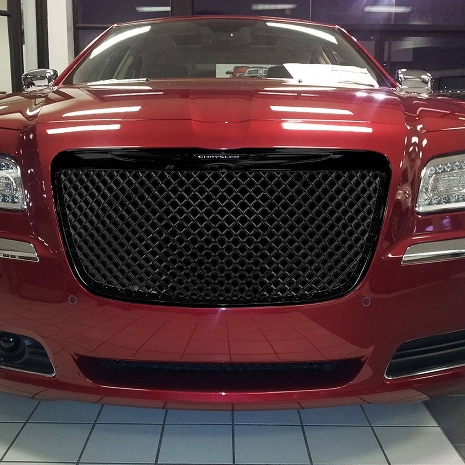2011-2014 Chrysler 300/300C Glossy Black ABS Mesh Grille