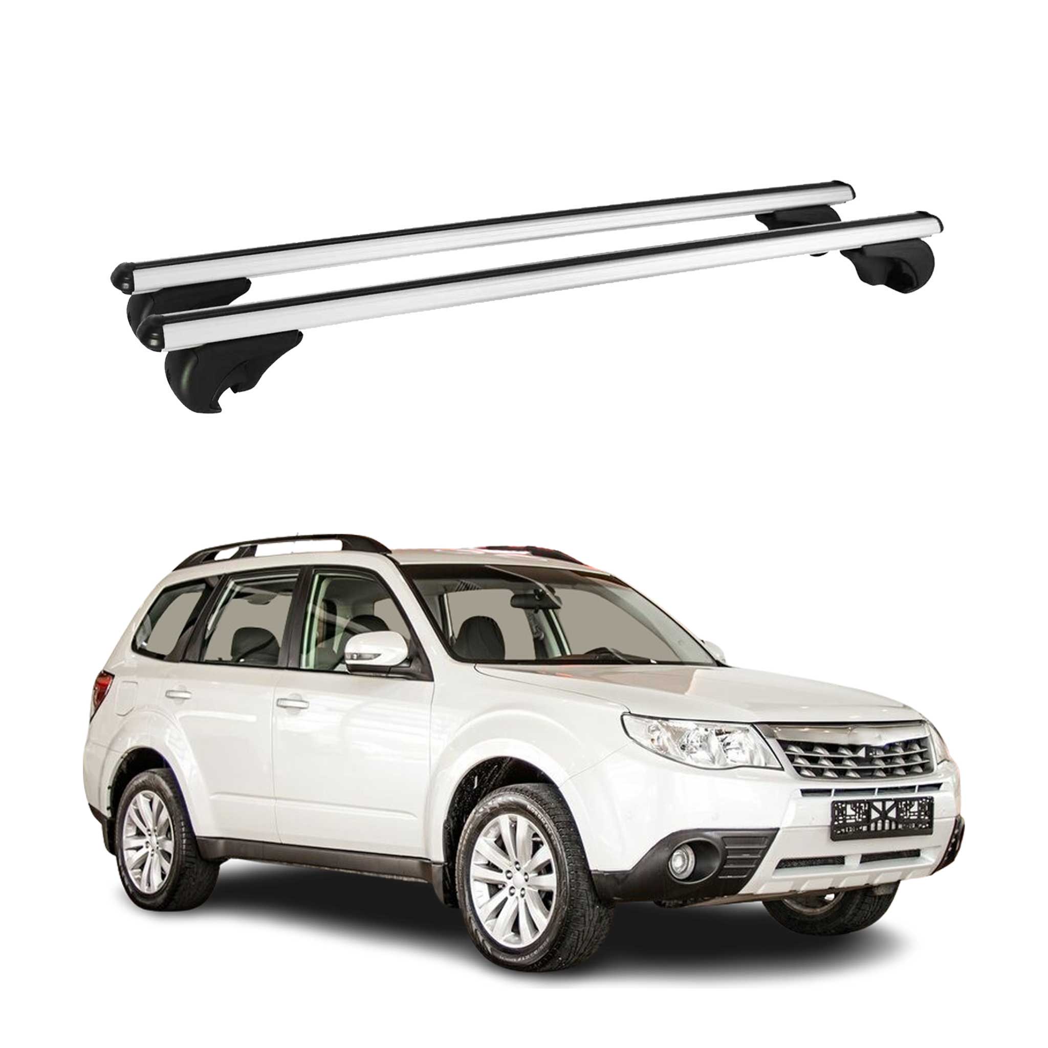2009-2013 Subaru Forester Roof Rack Cross Bars Silver