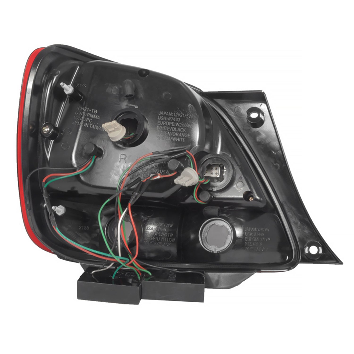 1998-2005 Lexus GS300/GS400/GS430 LED Tail Lights Chrome/Red Clear Lens