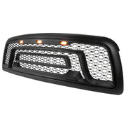 2009-2012 Dodge RAM 1500 Rebel Style Front hood Grille w/ Amber LED Lights
