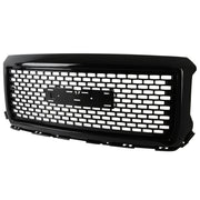 2014-2015 GMC Sierra 1500 Glossy Black ABS Denali Style Square Mesh Grille