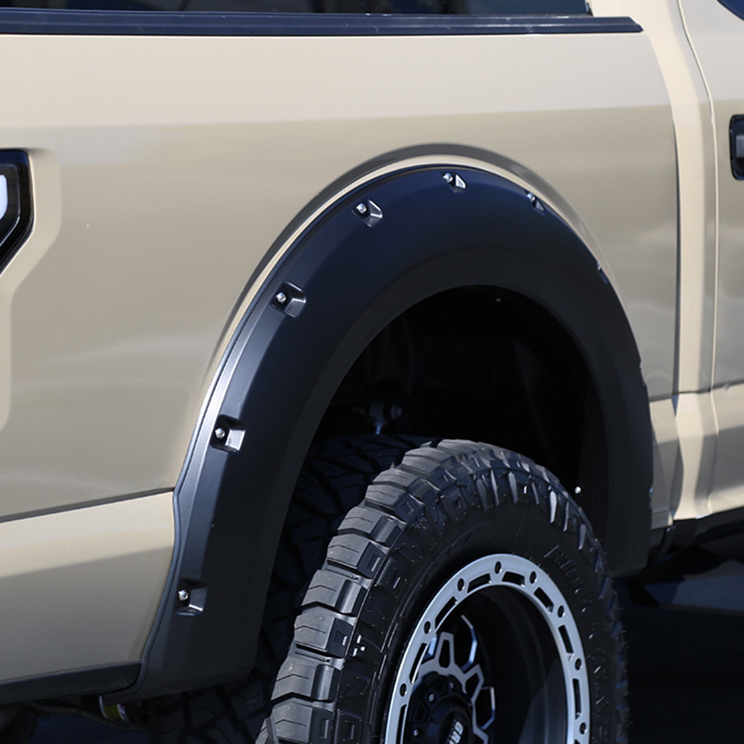 2015-2017 Ford F-150 Styleside Smooth Rivet Style Fender Flares Protector