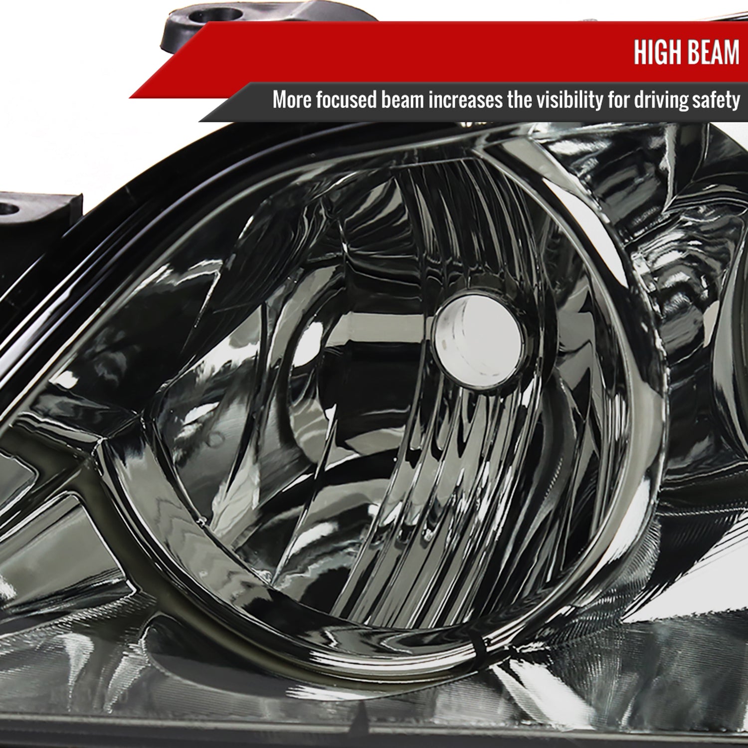 2001-2005 Lexus IS300 Factory Style Crystal Headlights Chrome/Smoke Lens