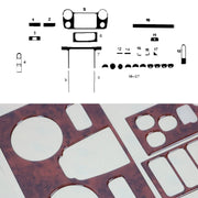 2010-2020 VW Amarok Wooden Look Dashboard Console Trim Kit 27 Pcs